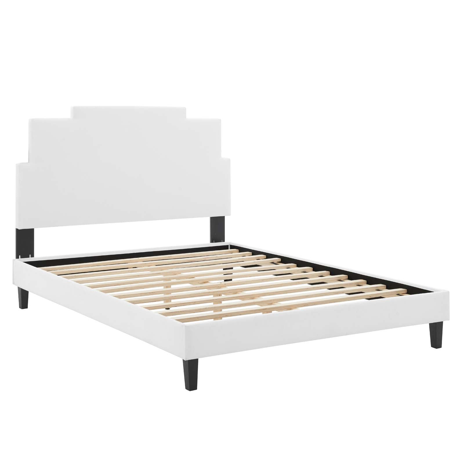Modway Lindsey Performance Velvet Full Platform Bed | Beds | Modishstore-31