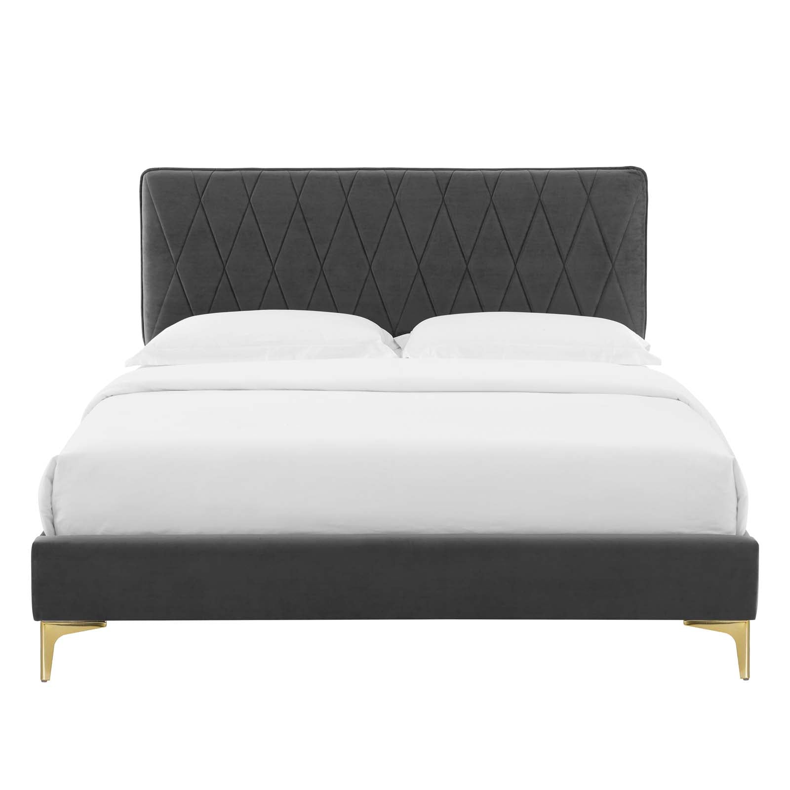 Modway Phillipa Performance Velvet Full Platform Bed | Beds | Modishstore-7