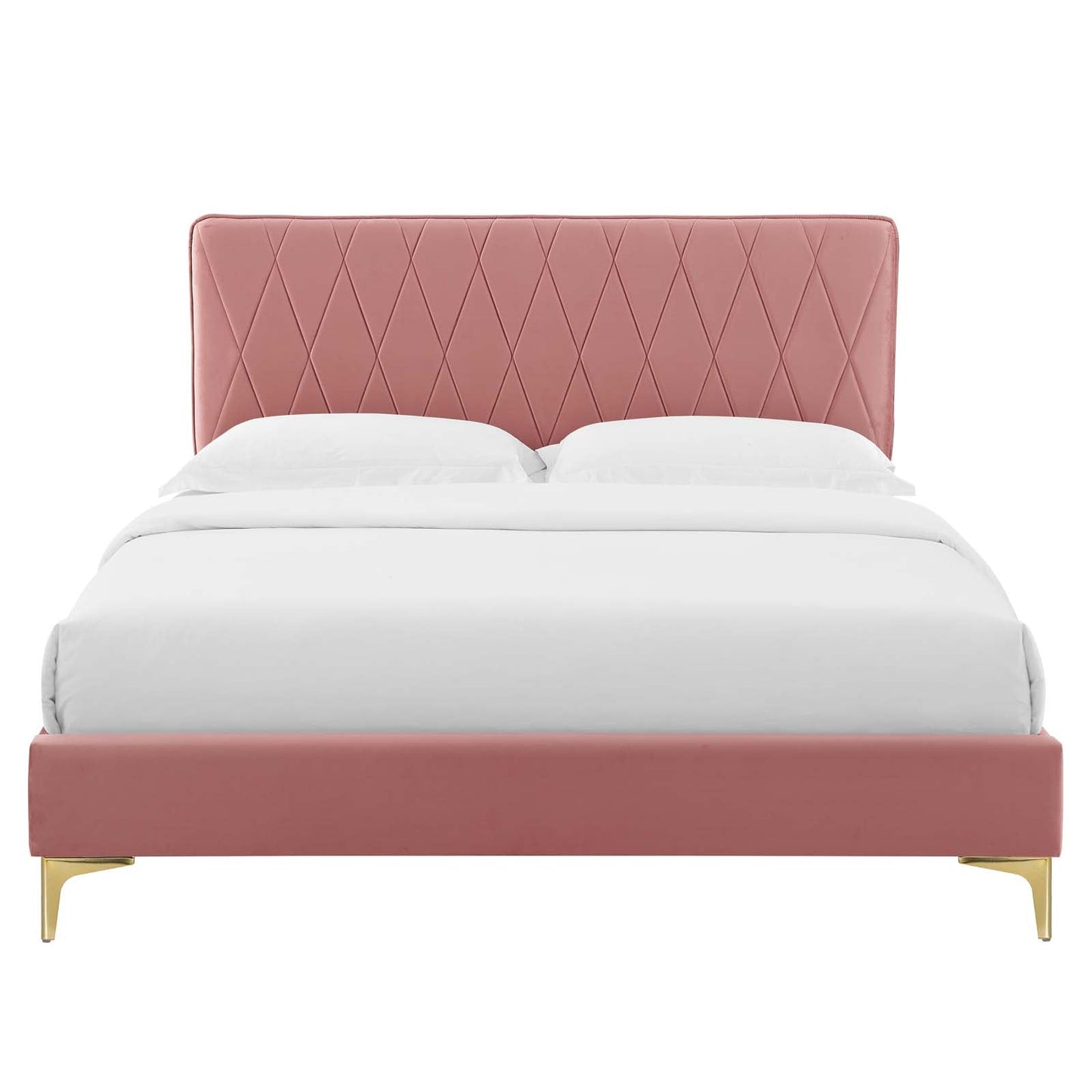 Modway Phillipa Performance Velvet Full Platform Bed | Beds | Modishstore-15