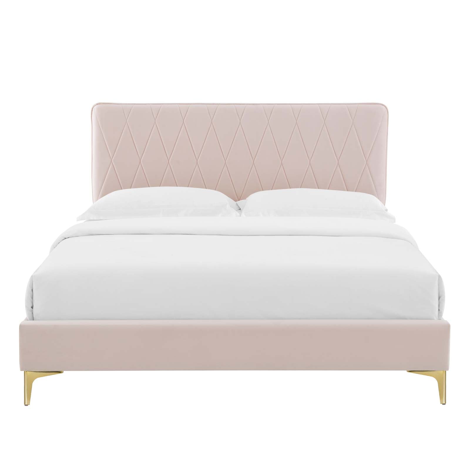 Modway Phillipa Performance Velvet Full Platform Bed | Beds | Modishstore-47