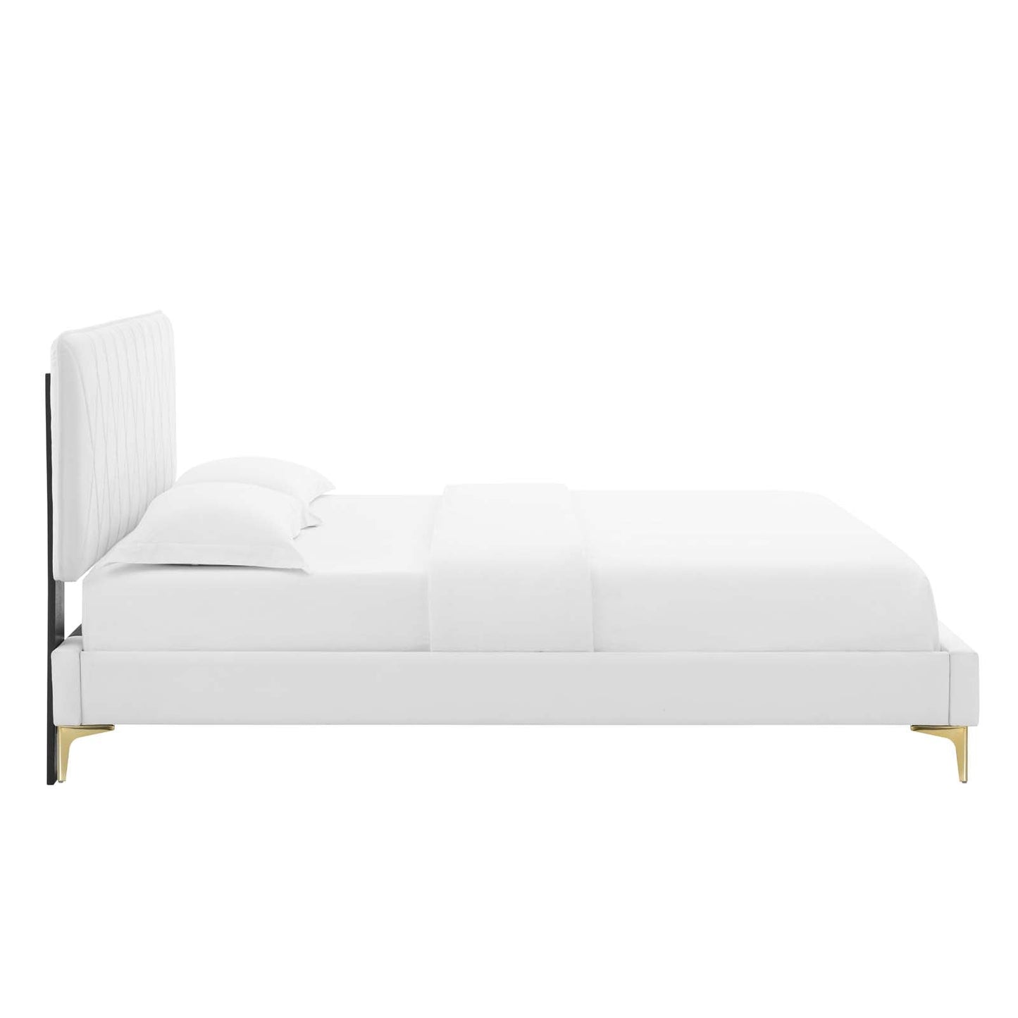 Modway Phillipa Performance Velvet Full Platform Bed | Beds | Modishstore-61