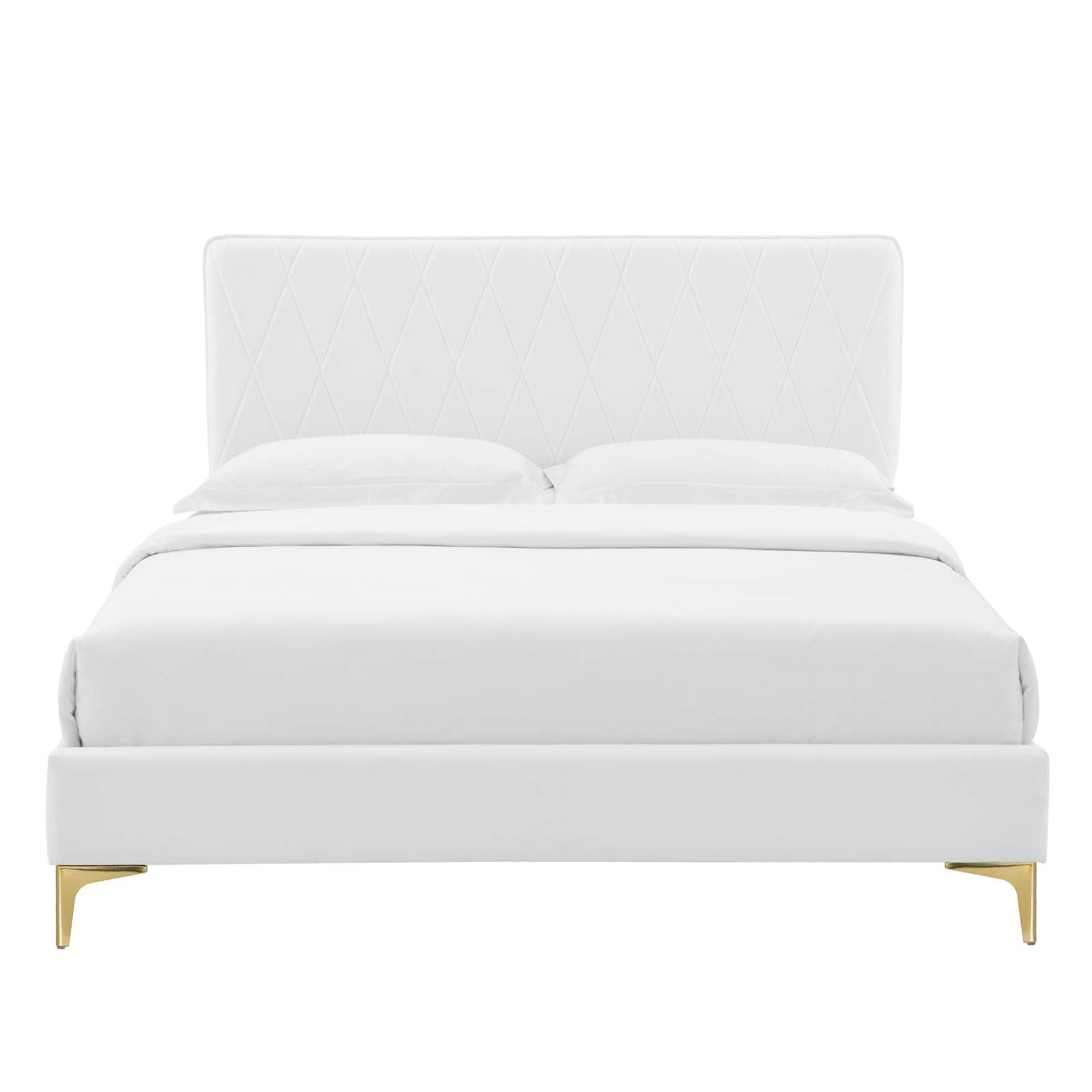 Modway Phillipa Performance Velvet Full Platform Bed | Beds | Modishstore-62