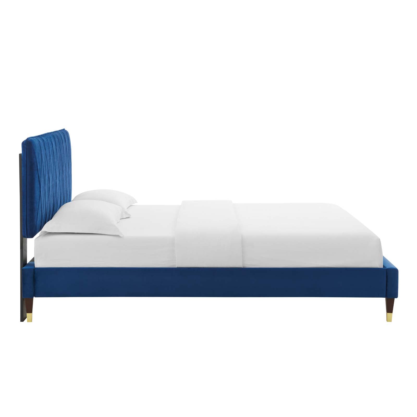 Modway Phillipa Performance Velvet Full Platform Bed | Beds | Modishstore-38