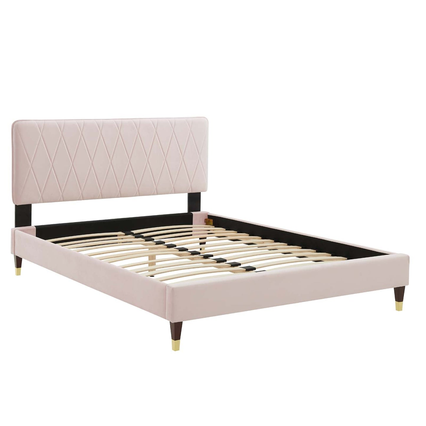 Modway Phillipa Performance Velvet Full Platform Bed | Beds | Modishstore-43