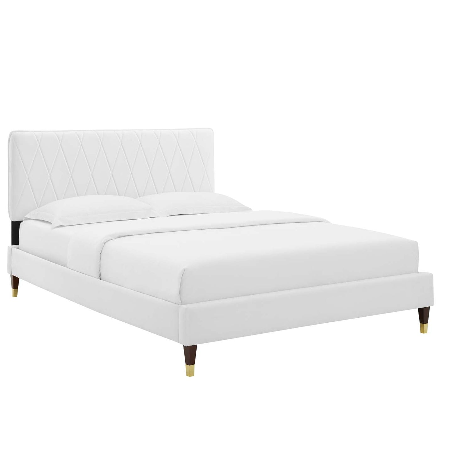 Modway Phillipa Performance Velvet Full Platform Bed | Beds | Modishstore-58