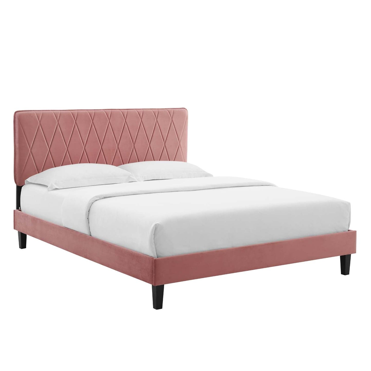 Modway Phillipa Performance Velvet Full Platform Bed | Beds | Modishstore-9