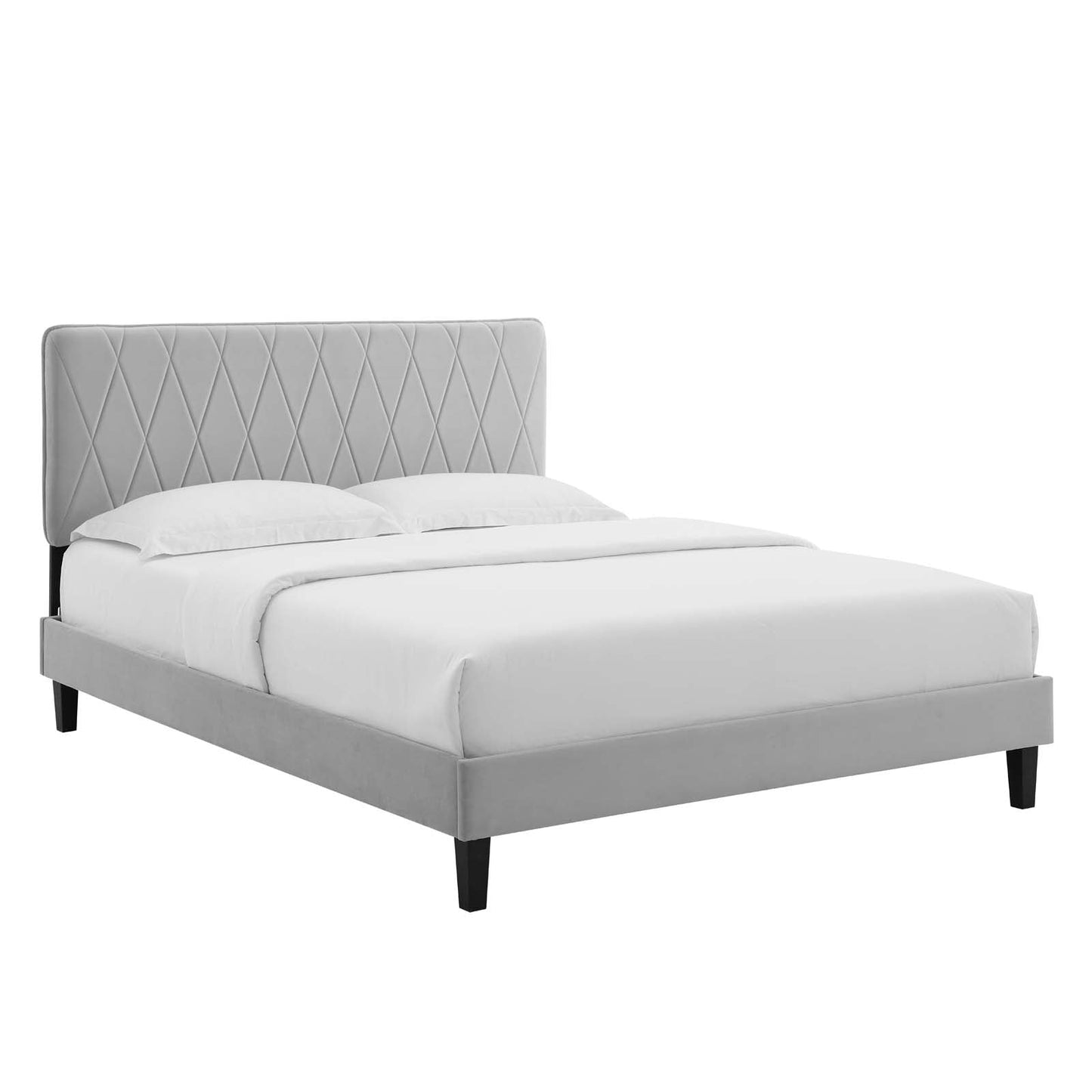 Modway Phillipa Performance Velvet Full Platform Bed | Beds | Modishstore-16