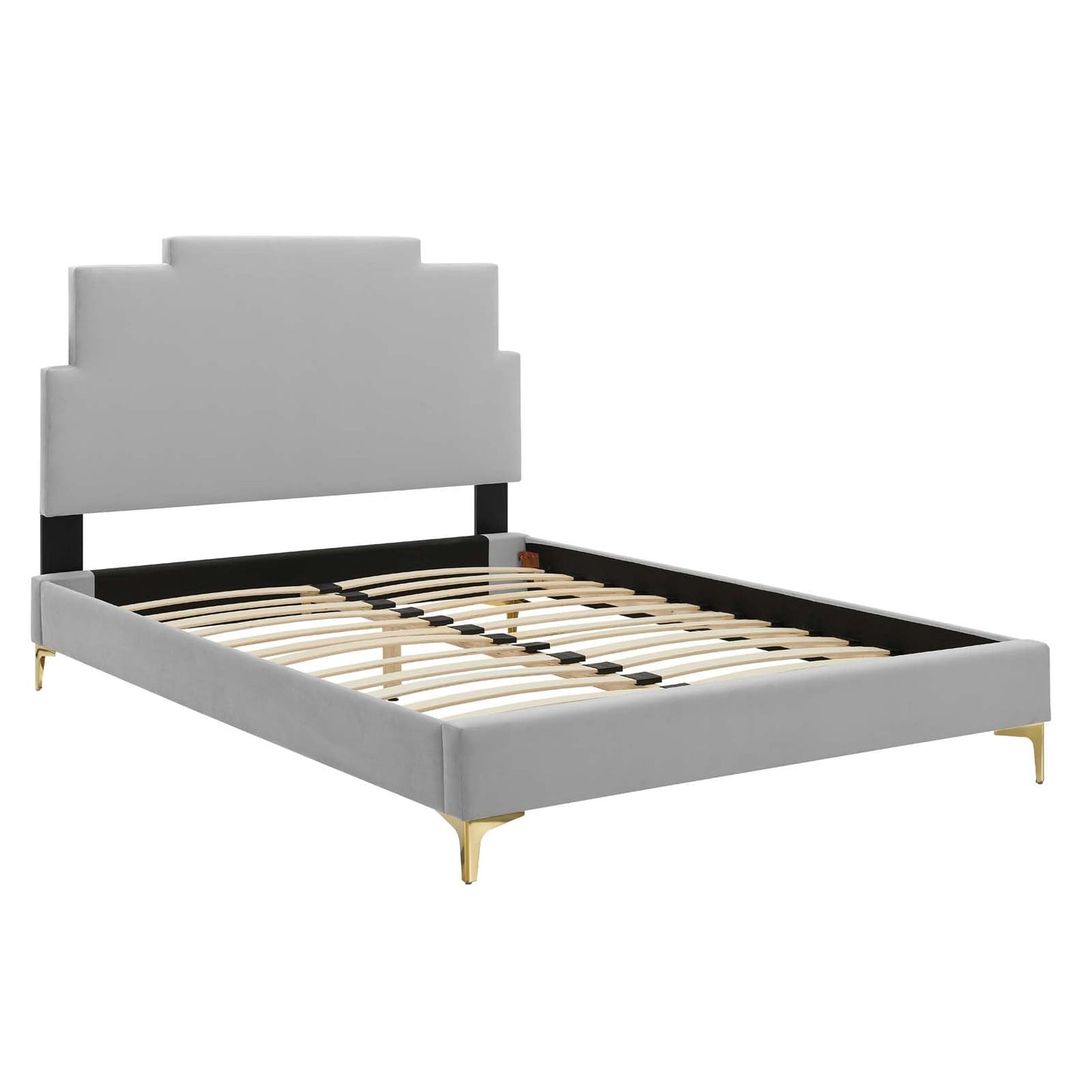 Modway Lindsey Performance Velvet King Platform Bed | Beds | Modishstore-19
