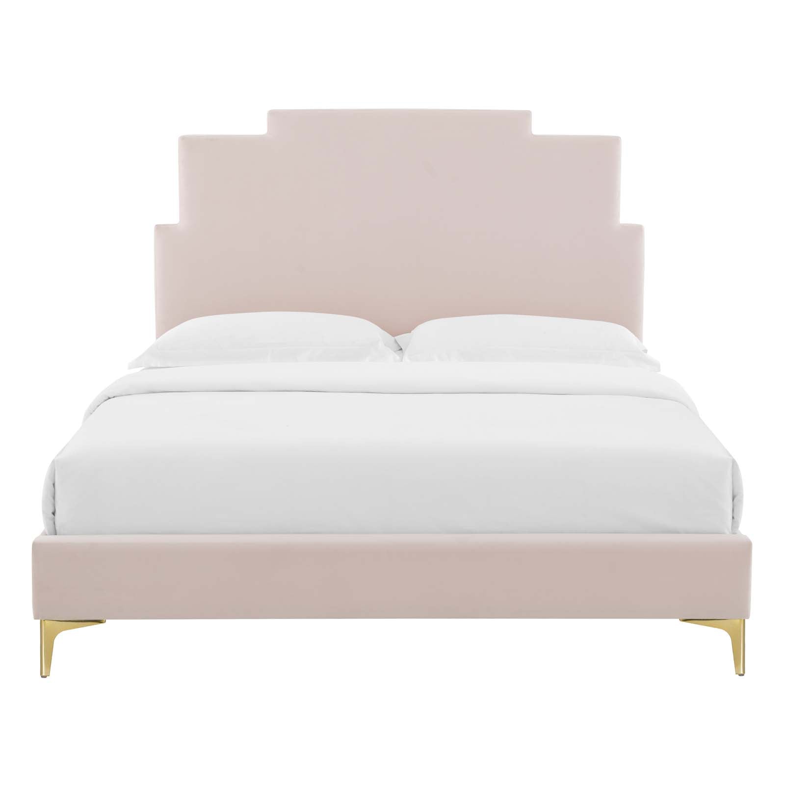 Modway Lindsey Performance Velvet King Platform Bed | Beds | Modishstore-47