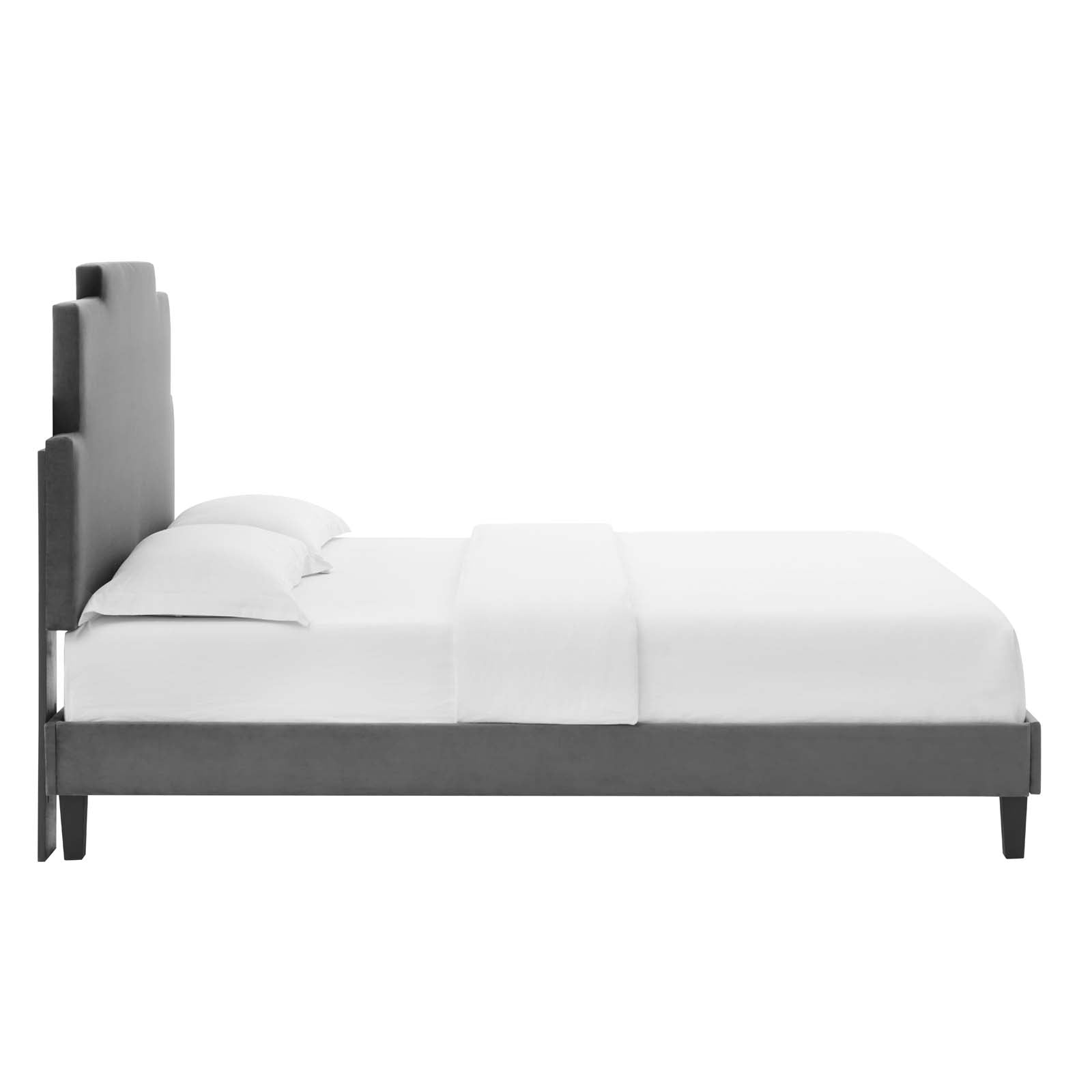 Modway Lindsey Performance Velvet King Platform Bed | Beds | Modishstore-6