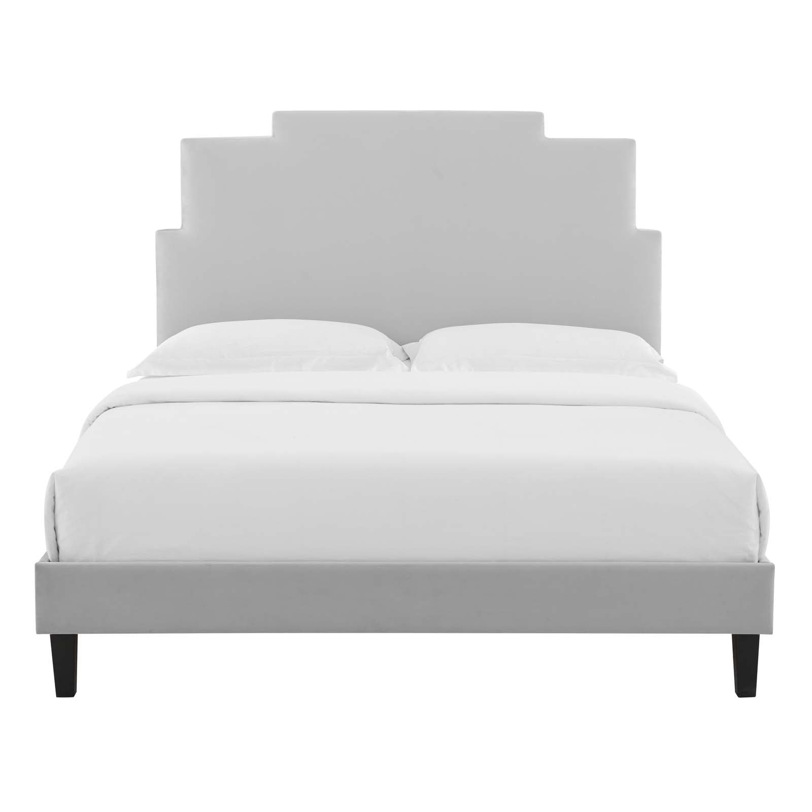 Modway Lindsey Performance Velvet King Platform Bed | Beds | Modishstore-24