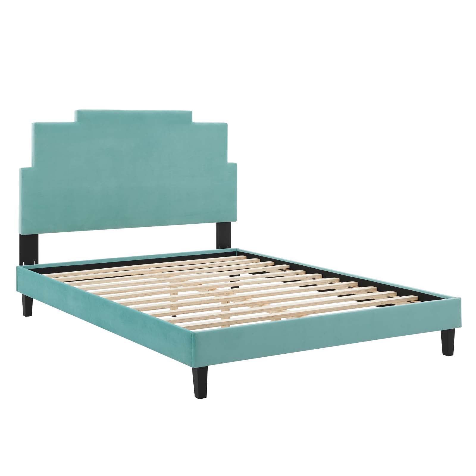 Modway Lindsey Performance Velvet King Platform Bed | Beds | Modishstore-27