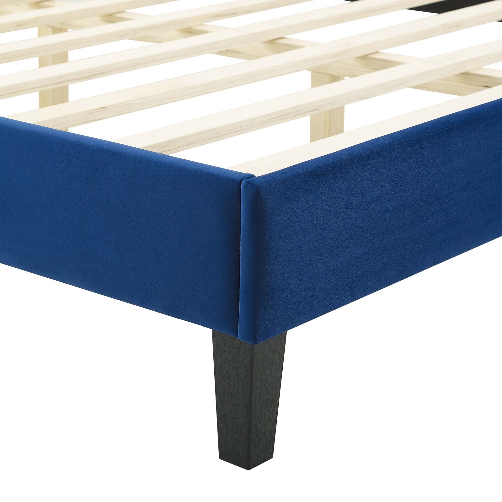 Modway Lindsey Performance Velvet King Platform Bed | Beds | Modishstore-36