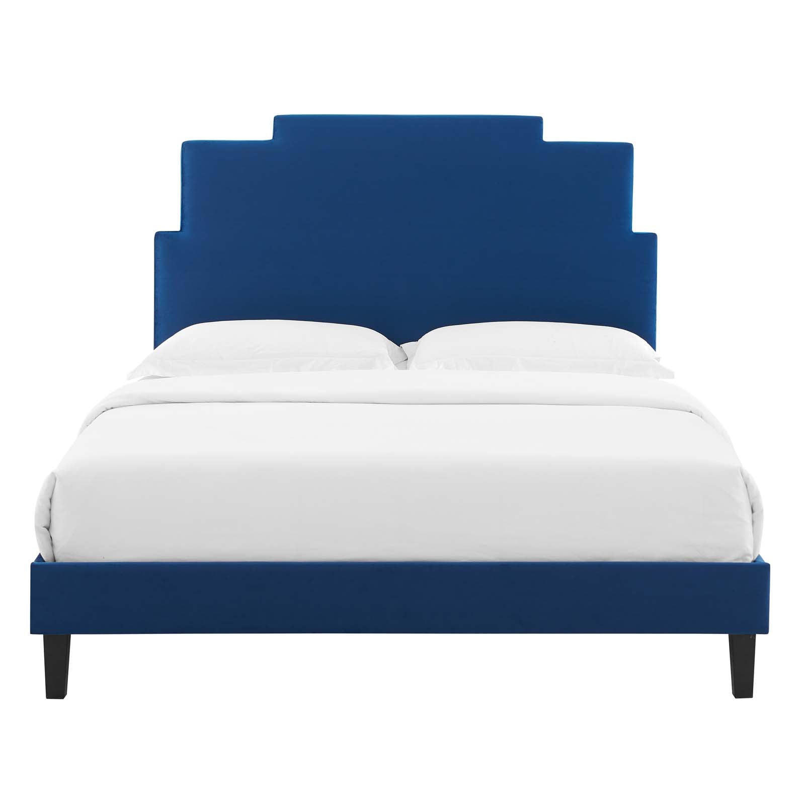 Modway Lindsey Performance Velvet King Platform Bed | Beds | Modishstore-39