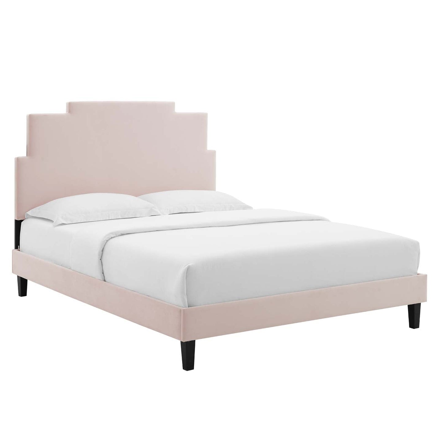 Modway Lindsey Performance Velvet King Platform Bed | Beds | Modishstore-42