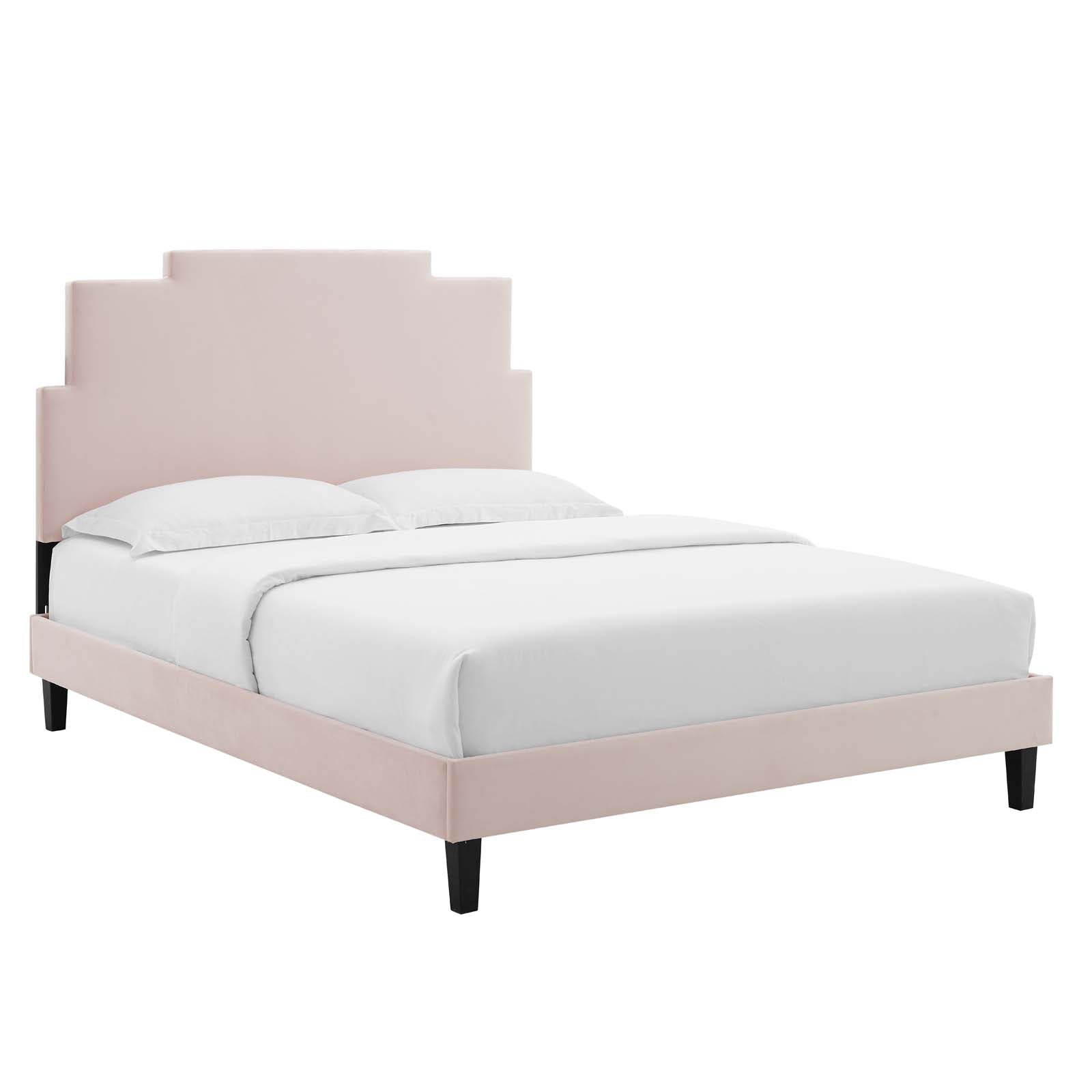 Modway Lindsey Performance Velvet King Platform Bed | Beds | Modishstore-42
