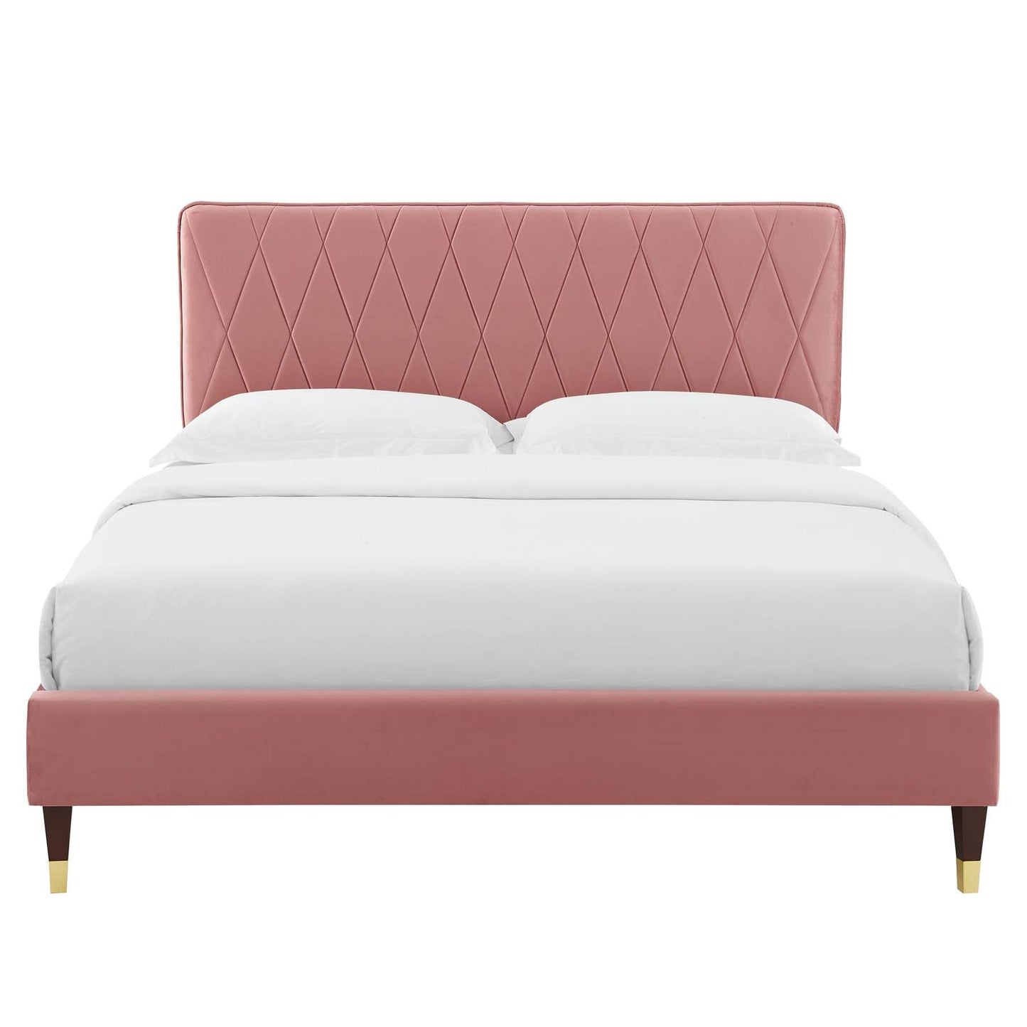 Modway Phillipa Performance Velvet King Platform Bed | Beds | Modishstore-15
