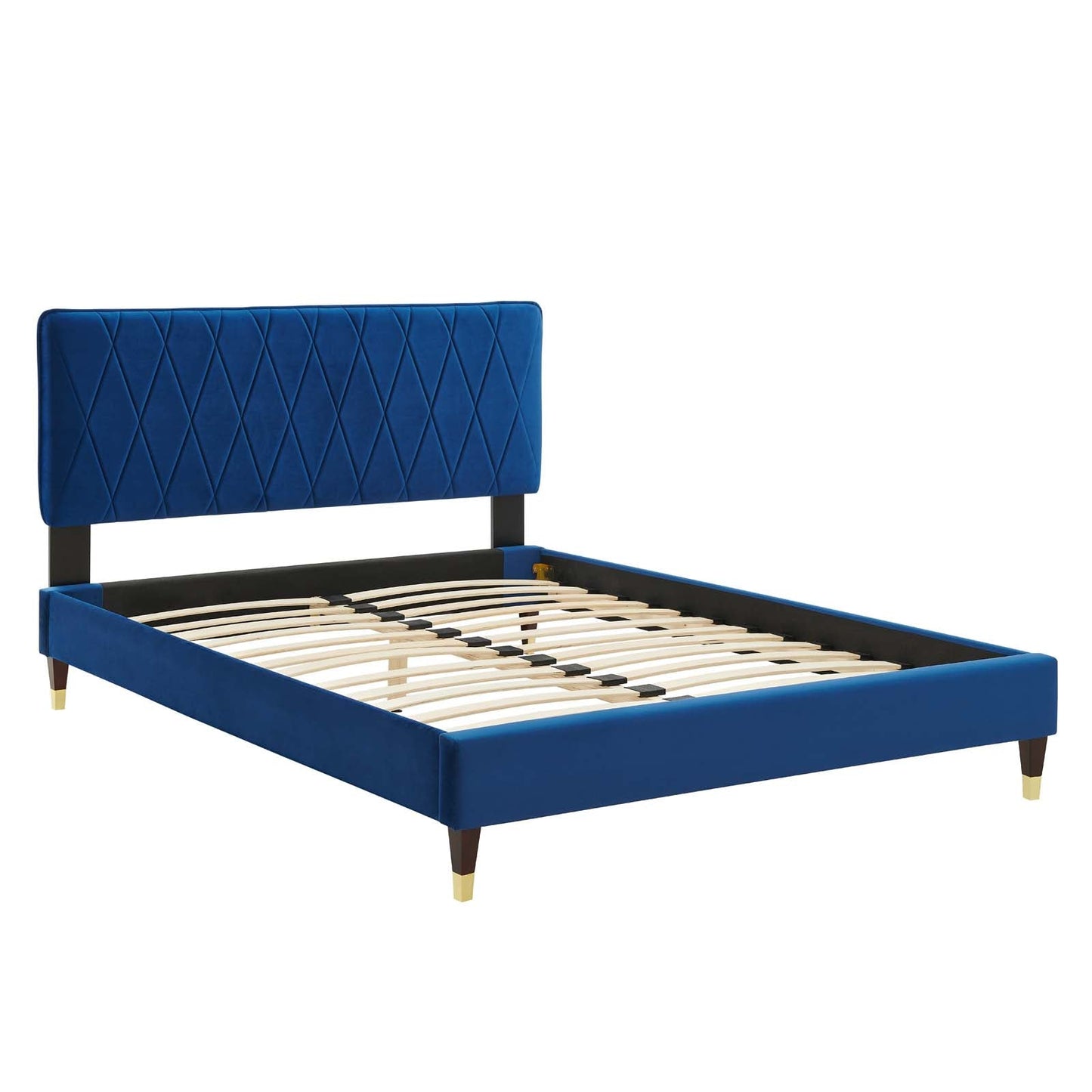 Modway Phillipa Performance Velvet King Platform Bed | Beds | Modishstore-35