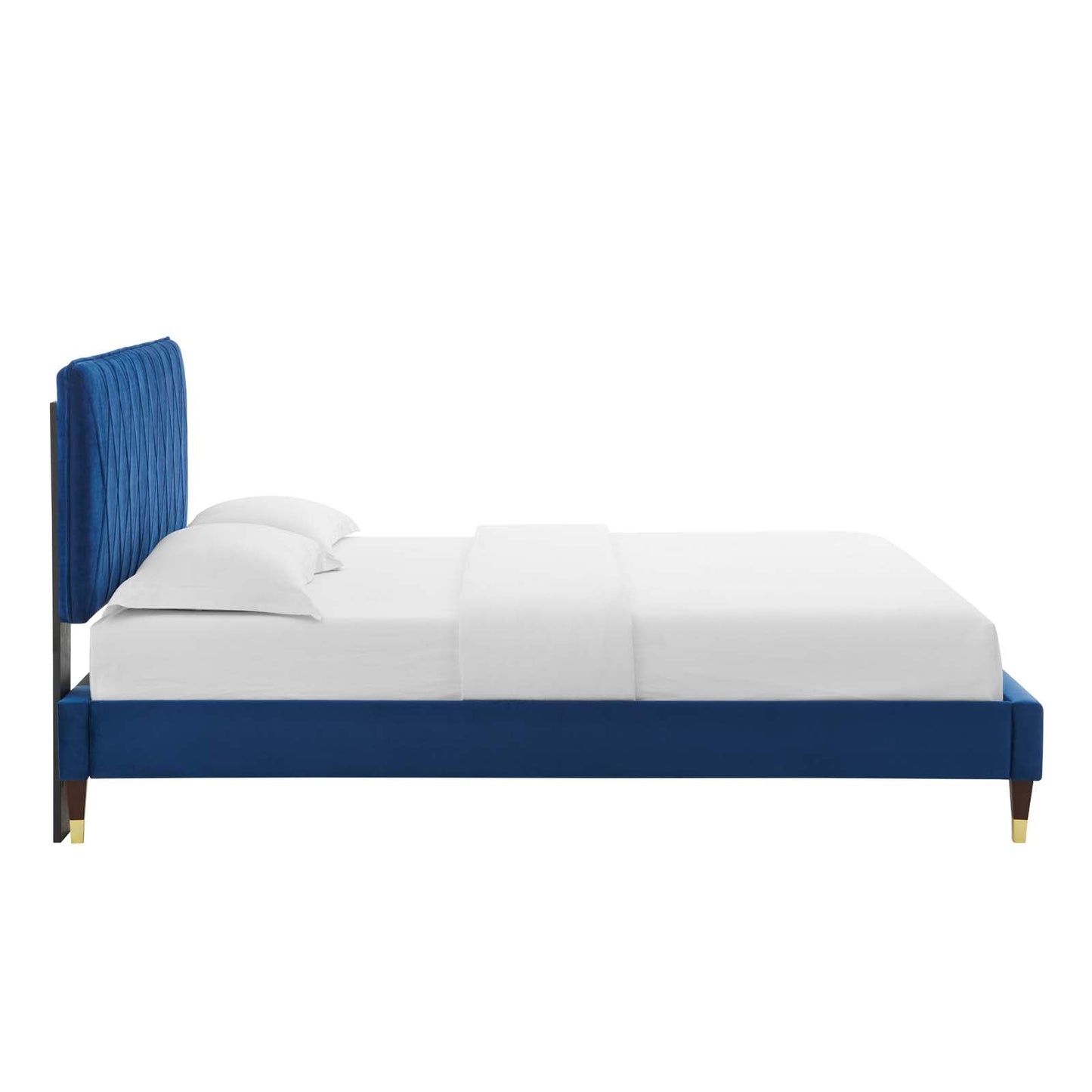 Modway Phillipa Performance Velvet King Platform Bed | Beds | Modishstore-39