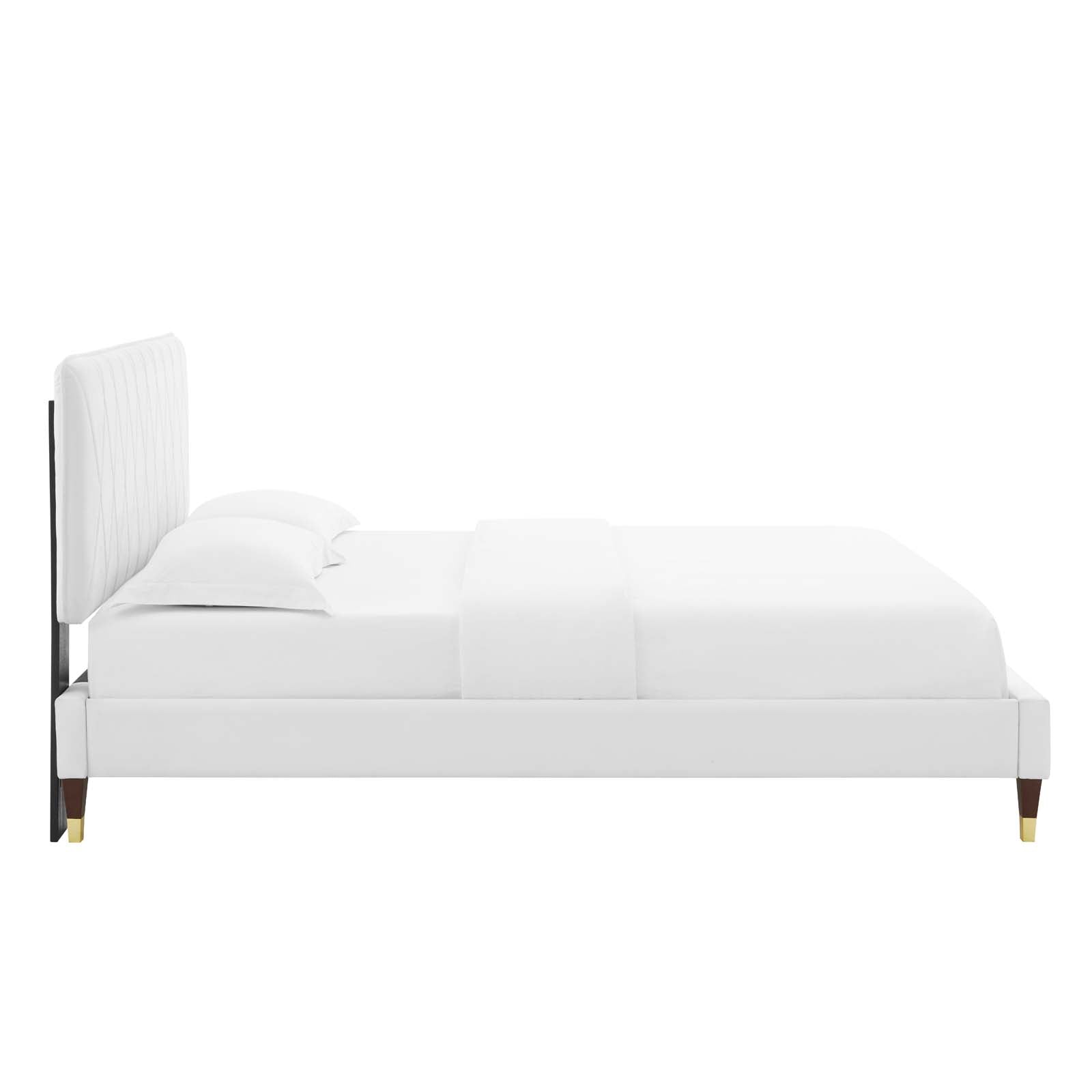 Modway Phillipa Performance Velvet King Platform Bed | Beds | Modishstore-62