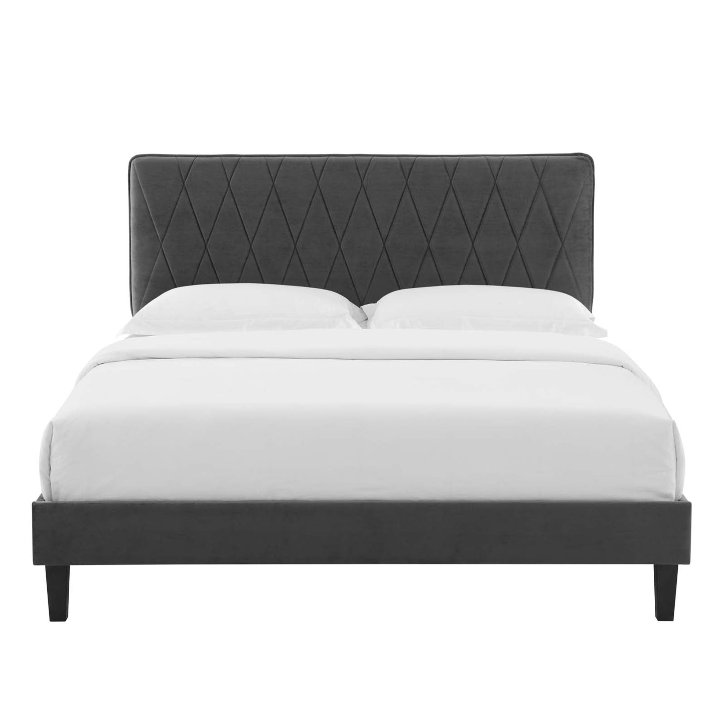 Modway Phillipa Performance Velvet King Platform Bed | Beds | Modishstore-7