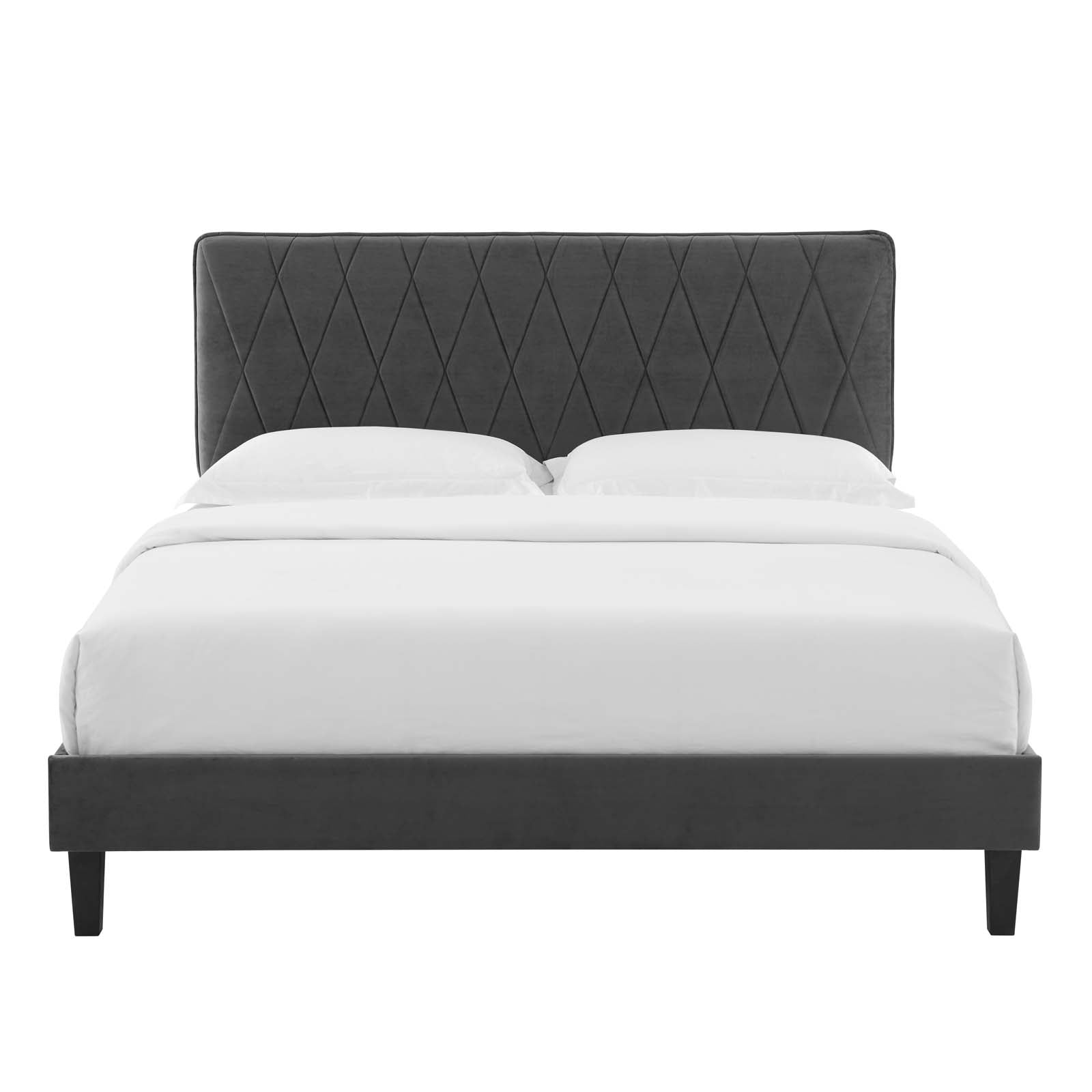 Modway Phillipa Performance Velvet King Platform Bed | Beds | Modishstore-7