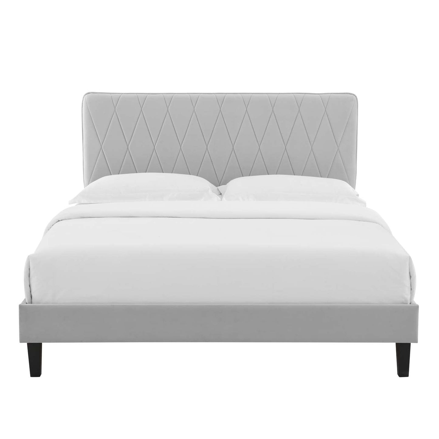 Modway Phillipa Performance Velvet King Platform Bed | Beds | Modishstore-23