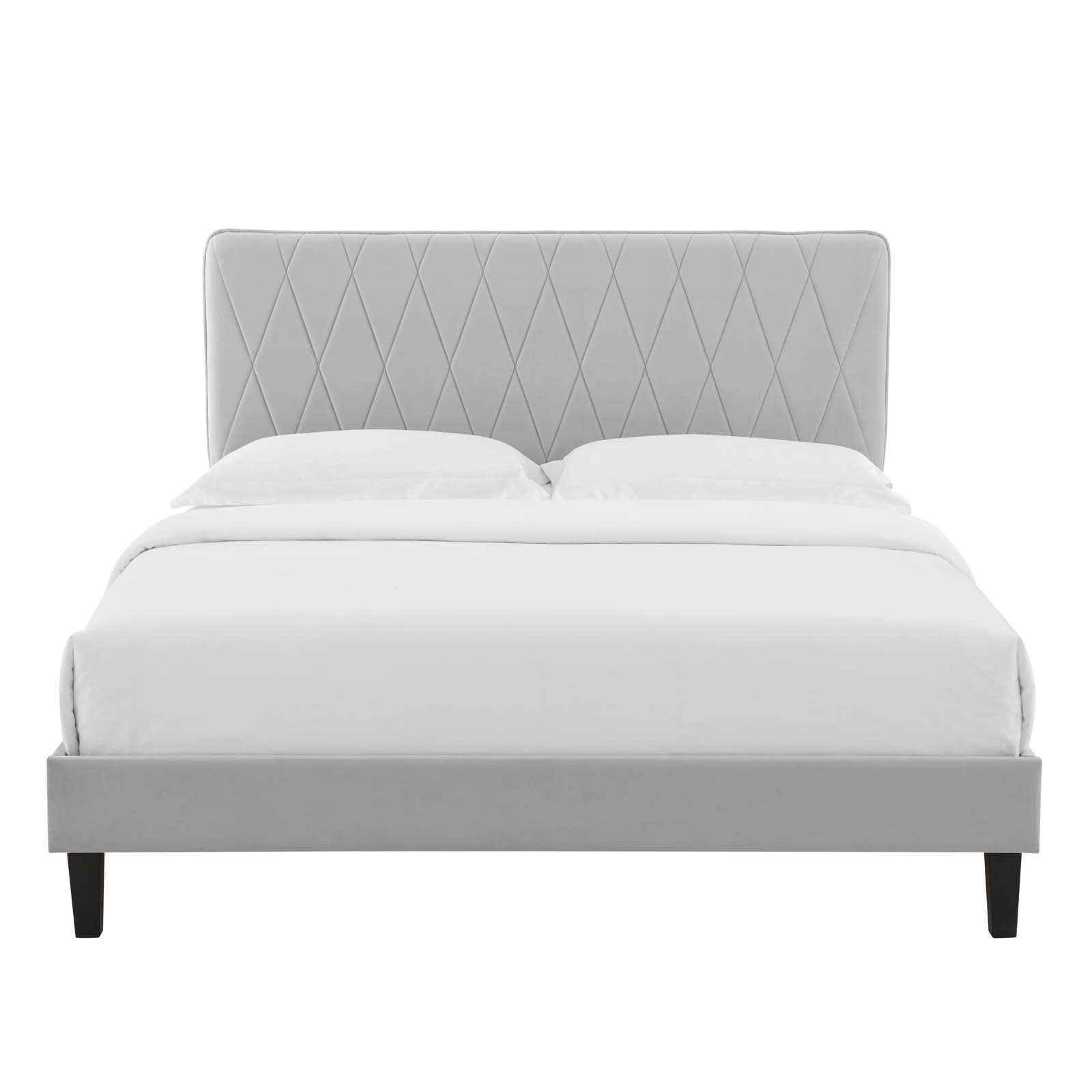 Modway Phillipa Performance Velvet King Platform Bed | Beds | Modishstore-23