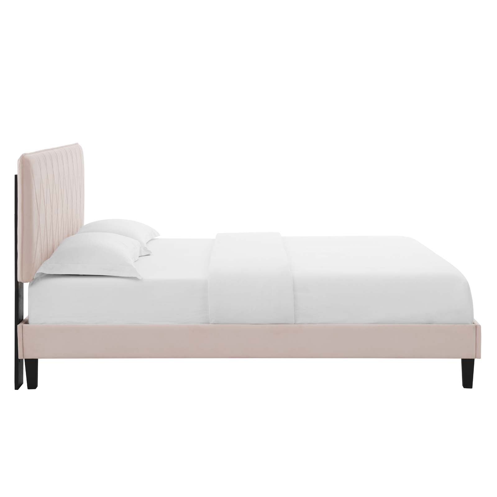 Modway Phillipa Performance Velvet King Platform Bed | Beds | Modishstore-46
