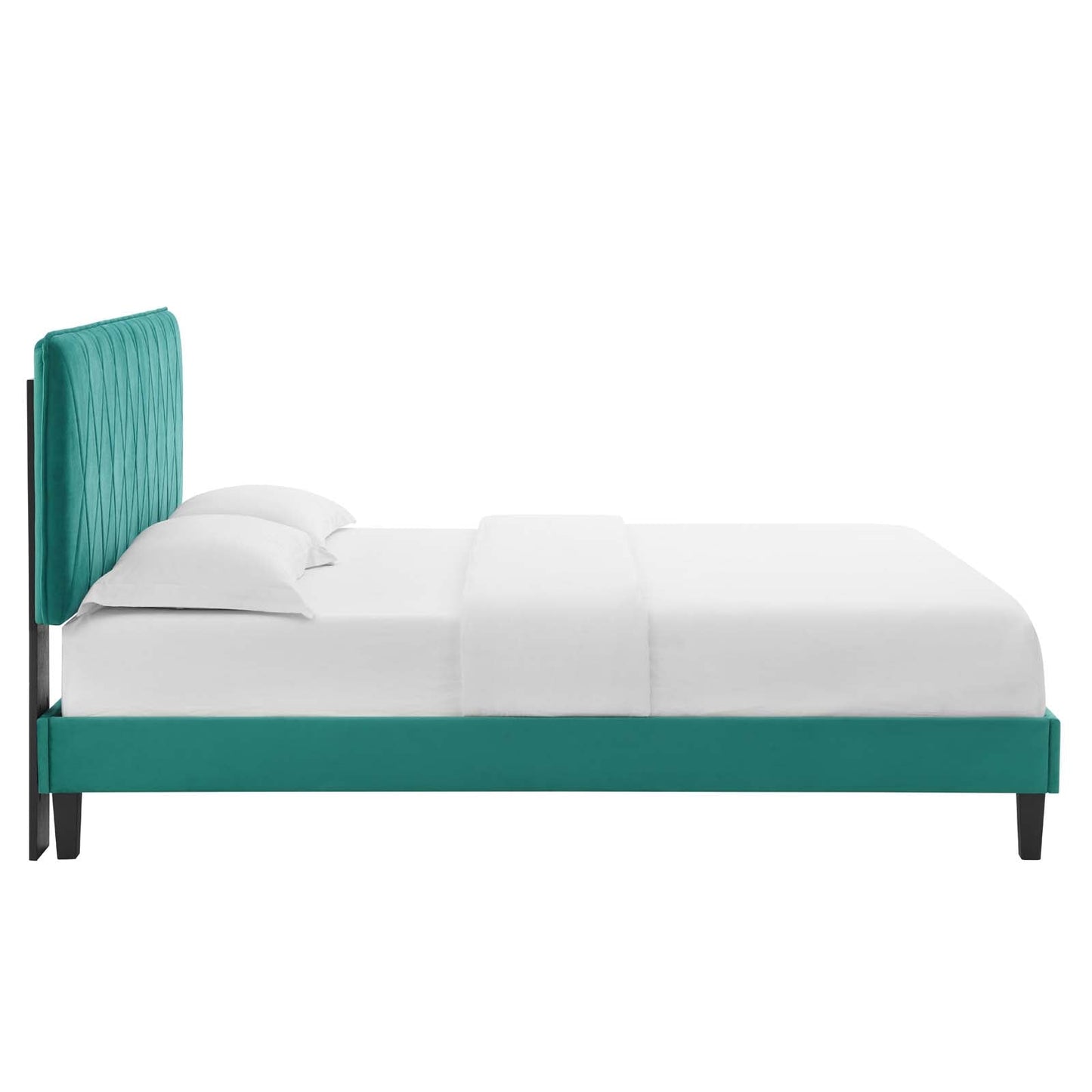 Modway Phillipa Performance Velvet King Platform Bed | Beds | Modishstore-54