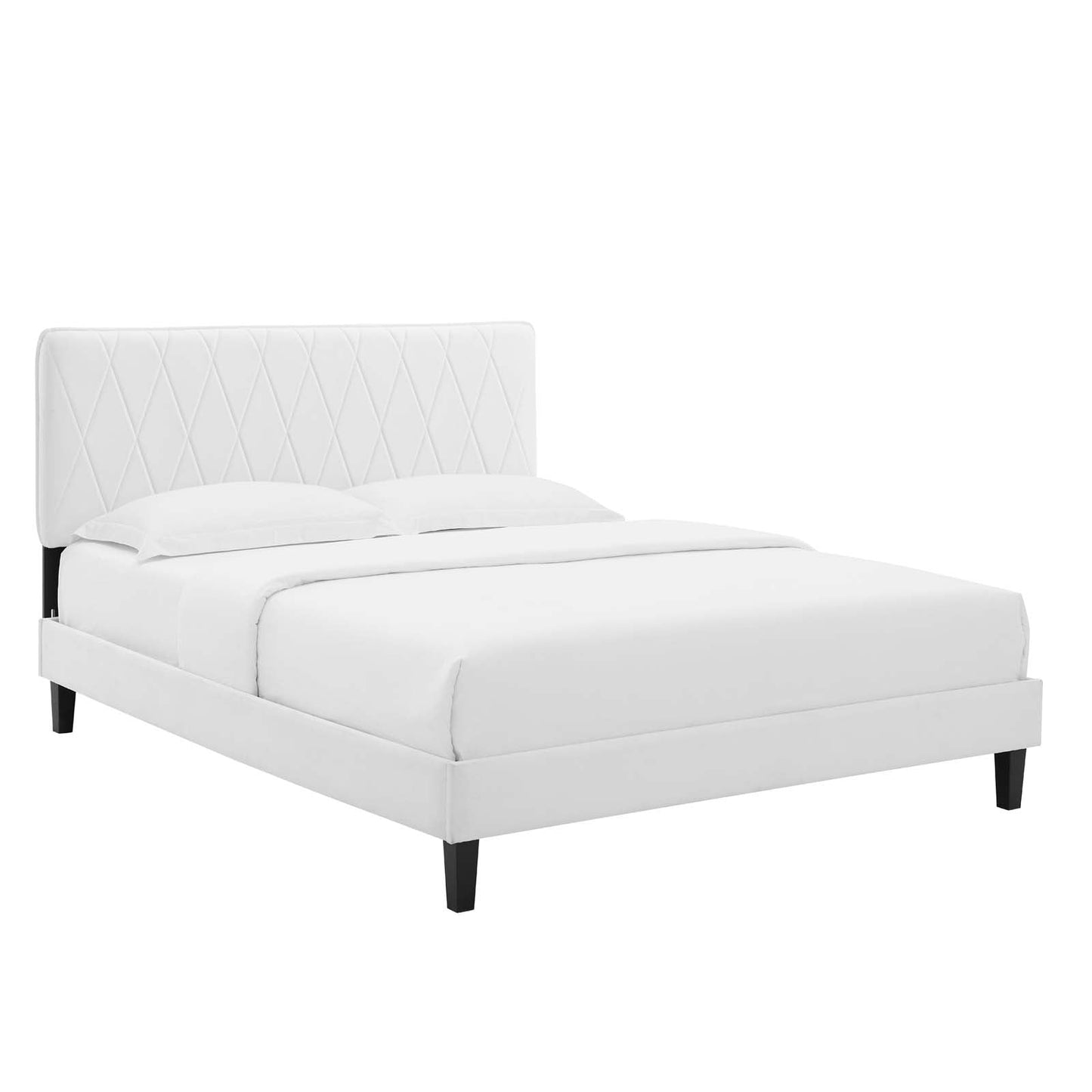 Modway Phillipa Performance Velvet King Platform Bed | Beds | Modishstore-58