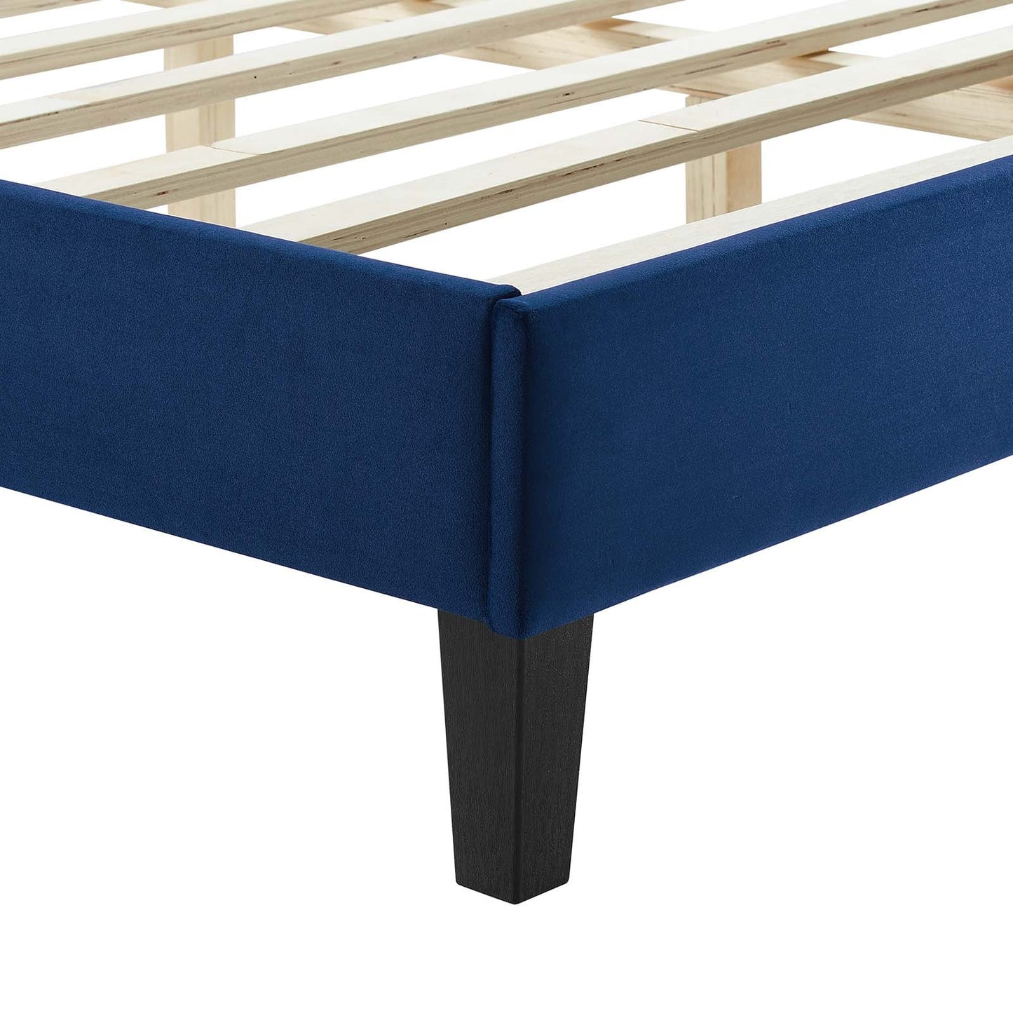 Yasmine Channel Tufted Performance Velvet Queen Platform Bed By Modway - MOD-6976 | Beds | Modishstore - 21