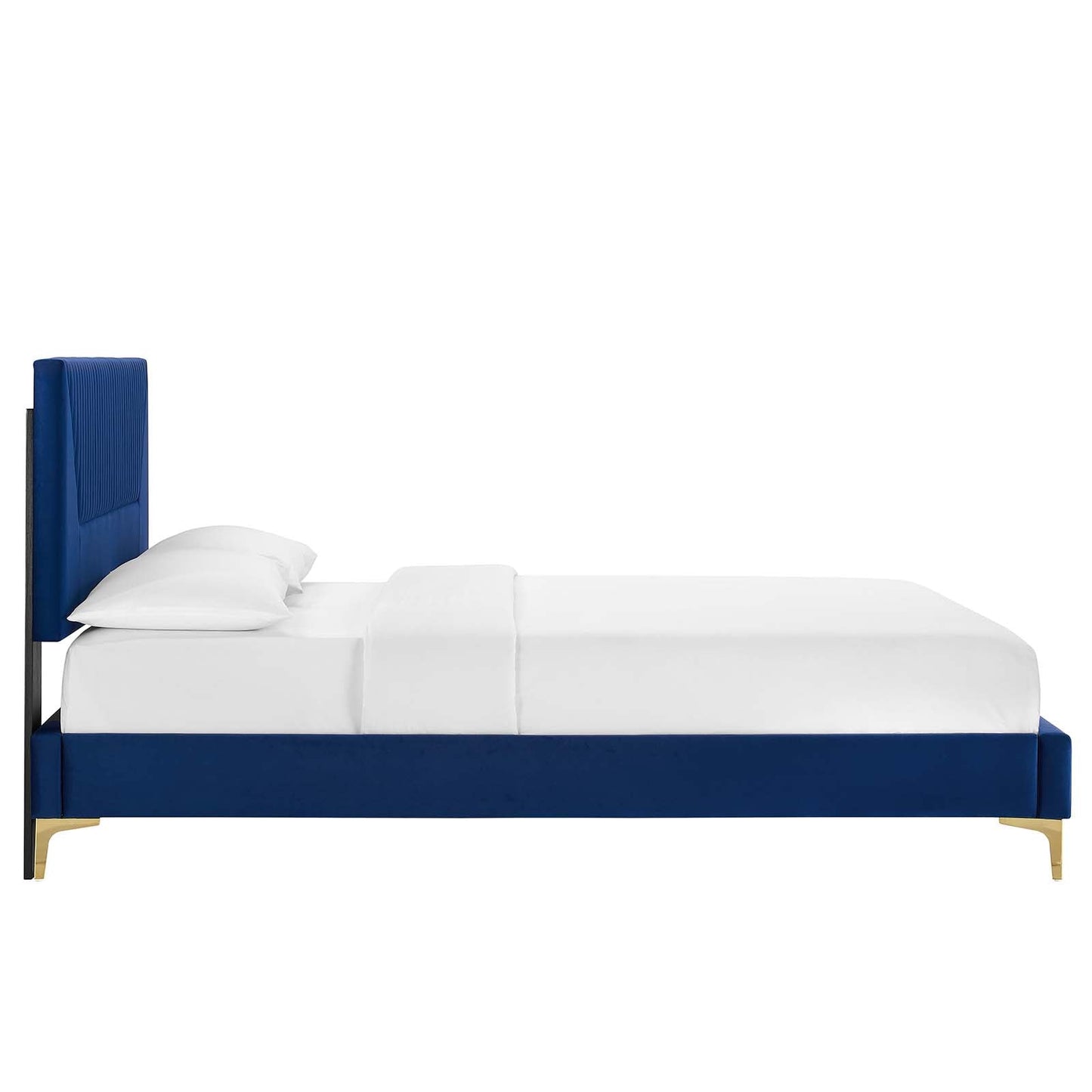 Yasmine Channel Tufted Performance Velvet Queen Platform Bed By Modway - MOD-6980 | Beds | Modishstore - 18