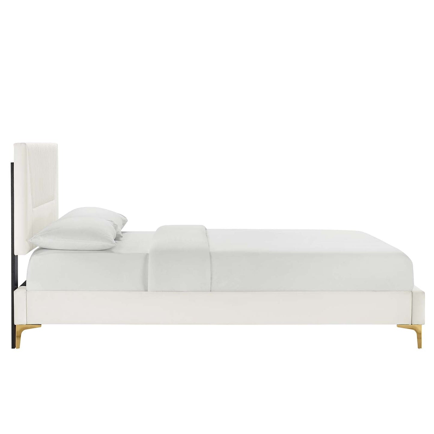 Yasmine Channel Tufted Performance Velvet Queen Platform Bed By Modway - MOD-6980 | Beds | Modishstore - 26