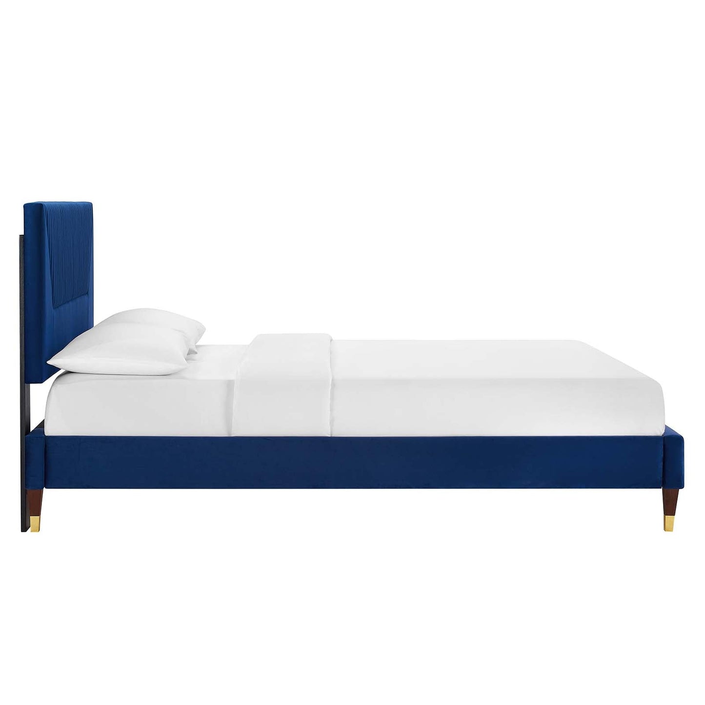 Yasmine Channel Tufted Performance Velvet Twin Platform Bed By Modway - MOD-6984 | Beds | Modishstore - 18