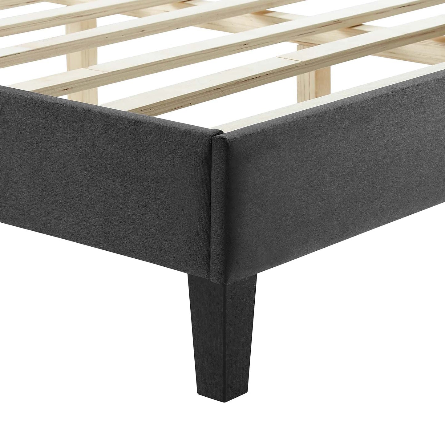 Sofia Channel Tufted Performance Velvet Twin Platform Bed By Modway - MOD-6987 | Beds | Modishstore - 5