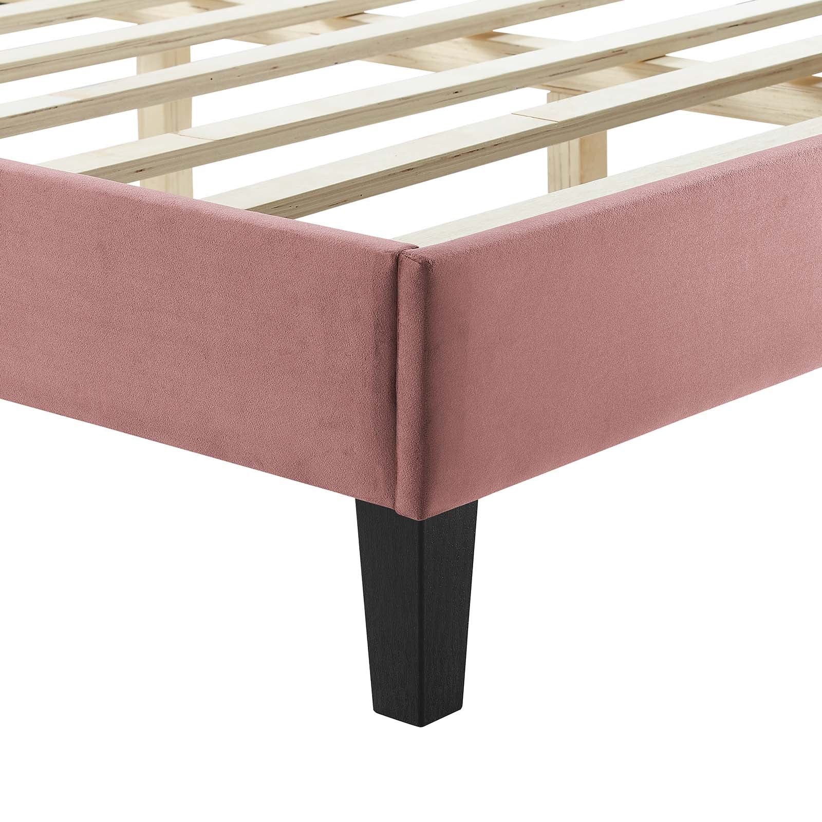 Yasmine Channel Tufted Performance Velvet Twin Platform Bed By Modway - MOD-6988 | Beds | Modishstore - 13