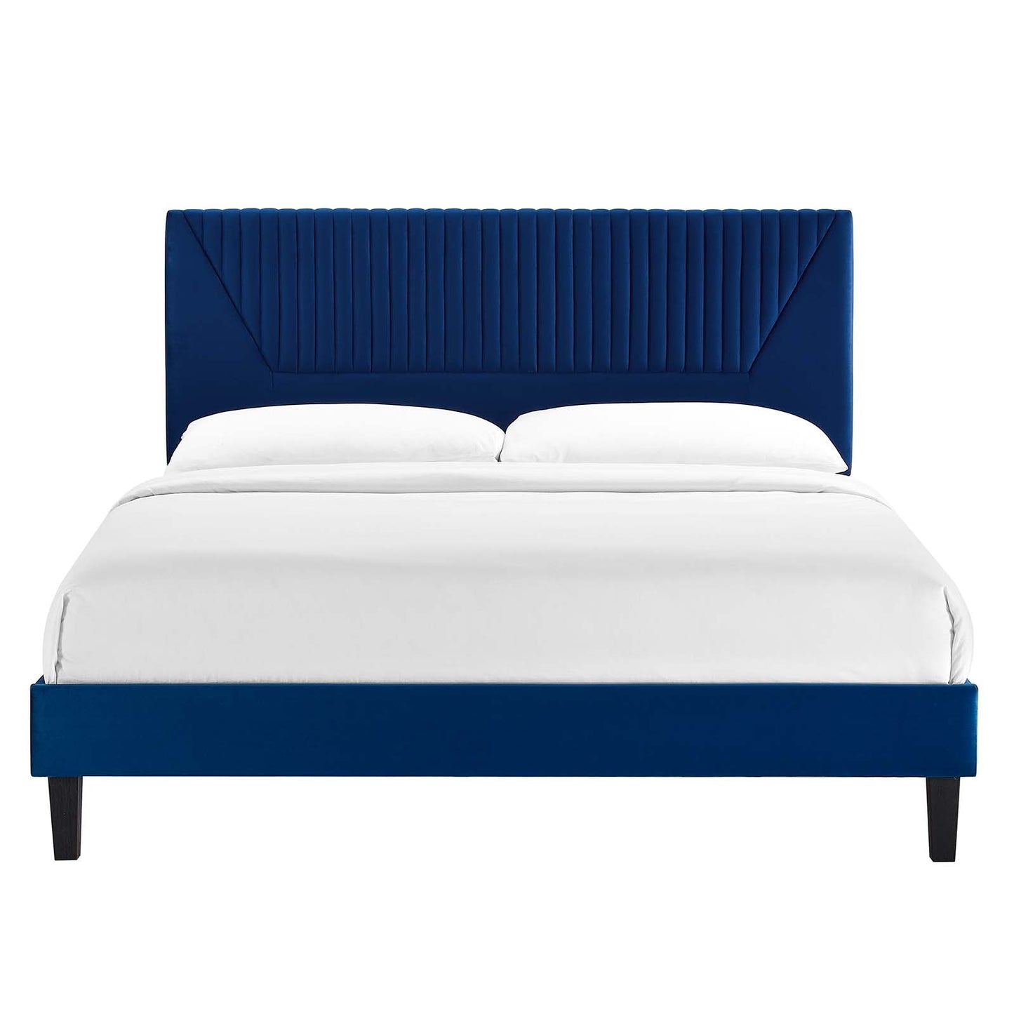 Yasmine Channel Tufted Performance Velvet Twin Platform Bed By Modway - MOD-6988 | Beds | Modishstore - 19