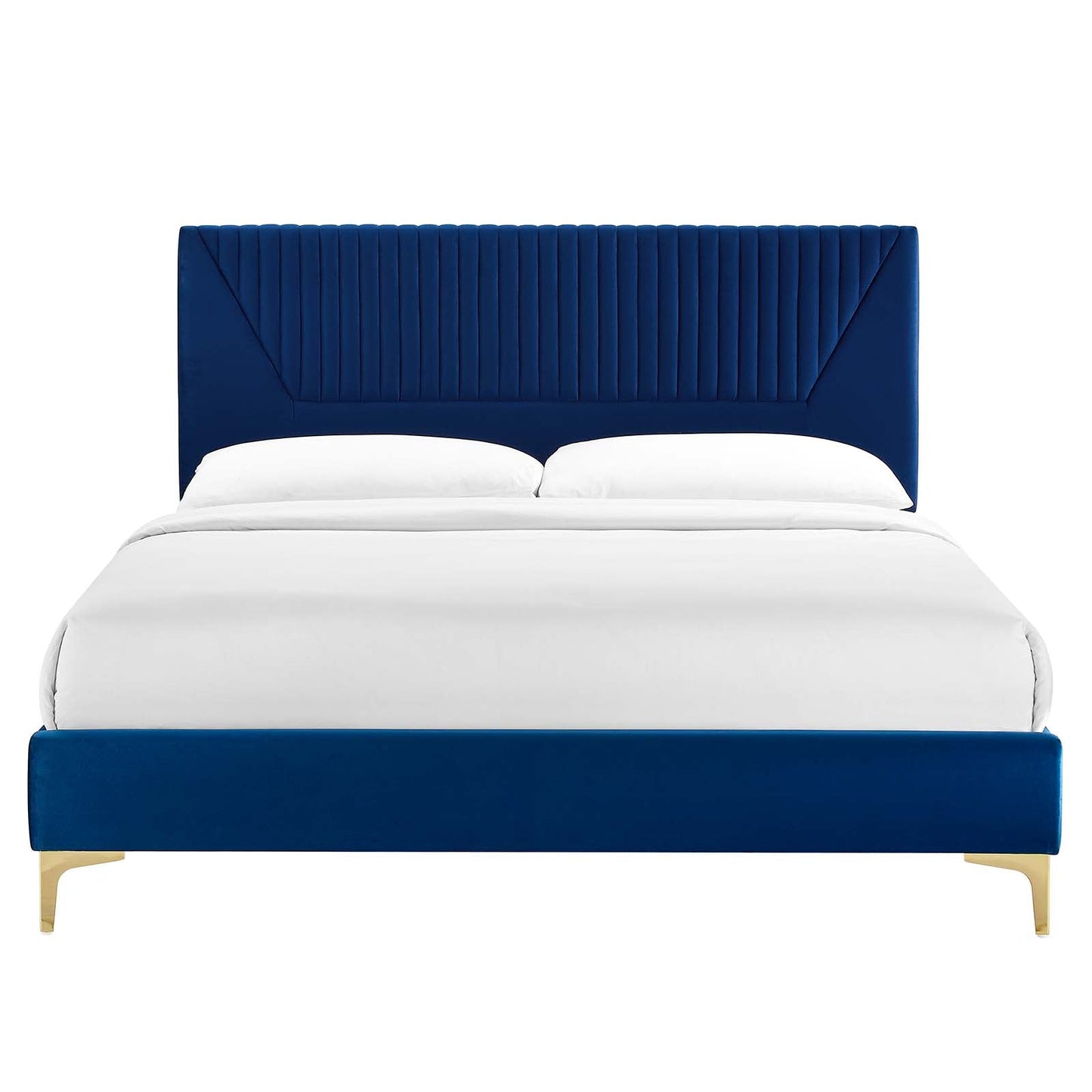 Yasmine Channel Tufted Performance Velvet Twin Platform Bed By Modway - MOD-6992 | Beds | Modishstore - 19