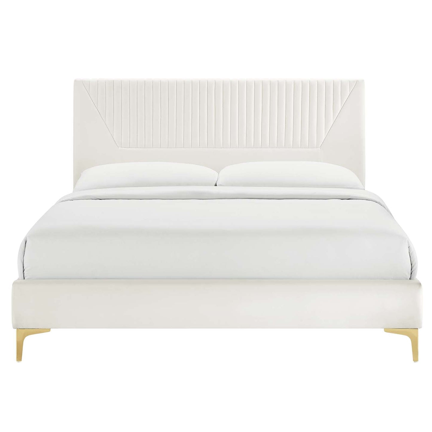 Yasmine Channel Tufted Performance Velvet Full Platform Bed By Modway - MOD-7004 | Beds | Modishstore - 27