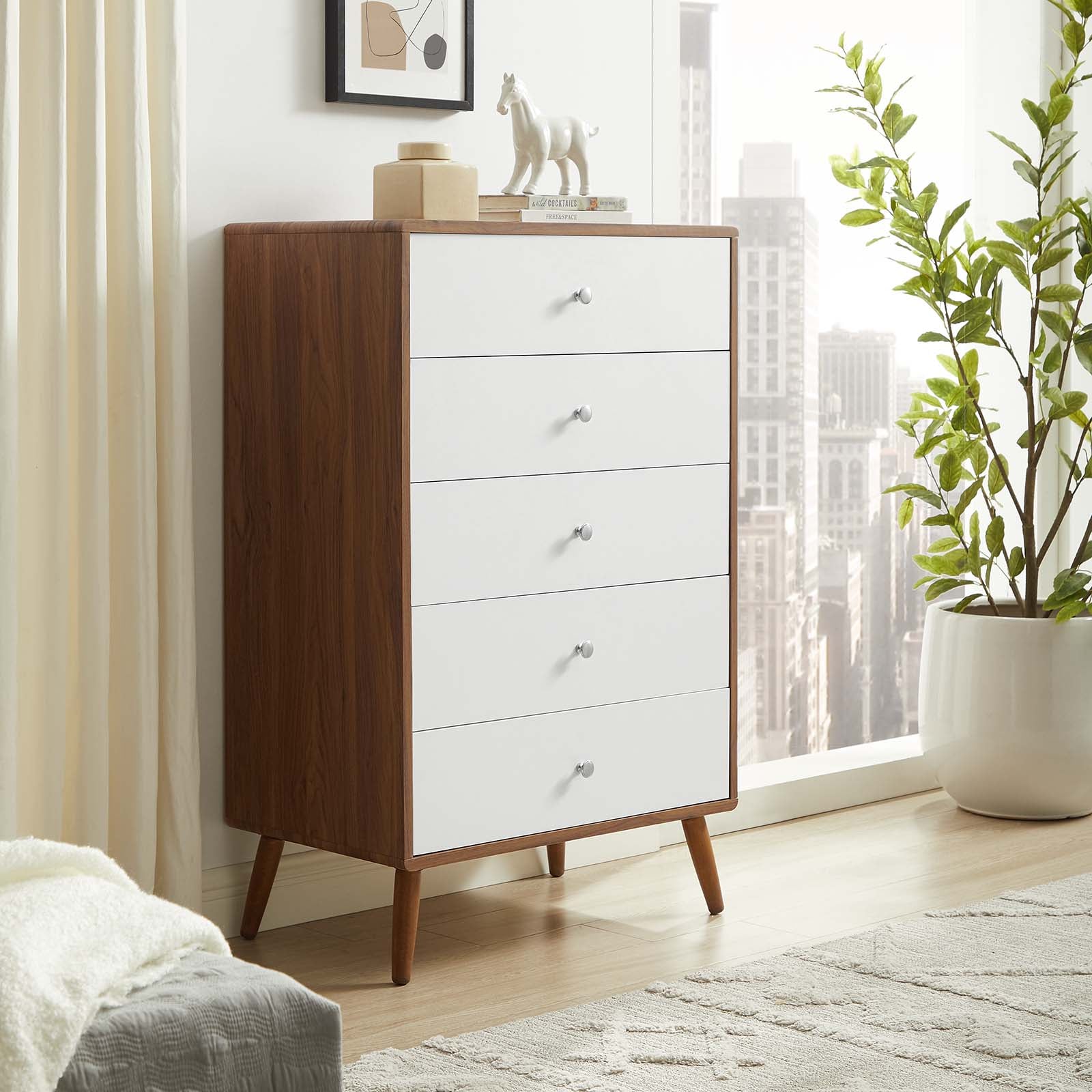 Transmit 5-Drawer Chest By Modway - MOD-7020 | Dressers | Modishstore