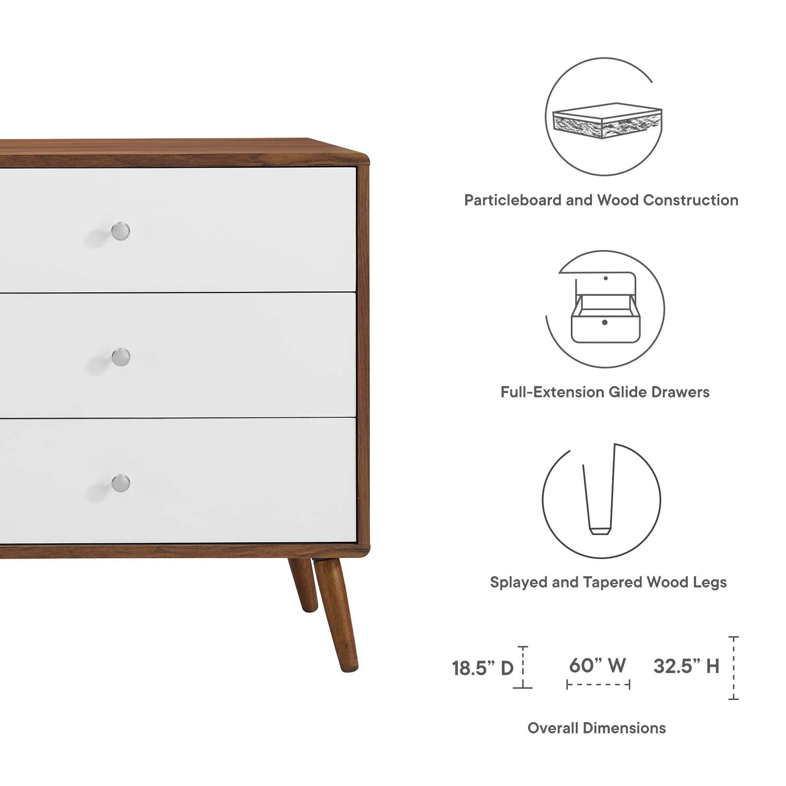 Transmit 60" Dresser By Modway - MOD-7022 | Dressers | Modishstore - 8