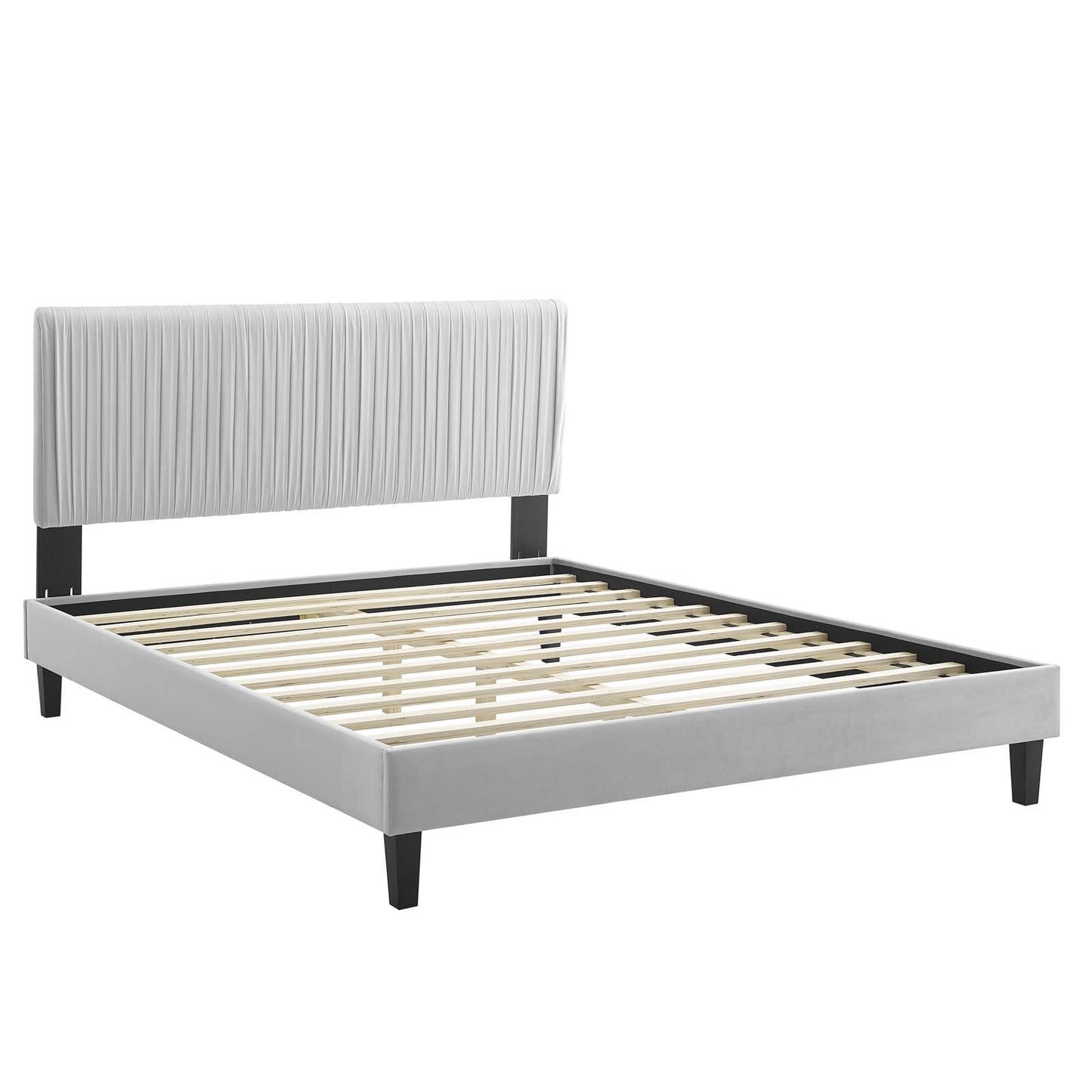 Modway Peyton Performance Velvet King Platform Bed | Beds | Modishstore-12