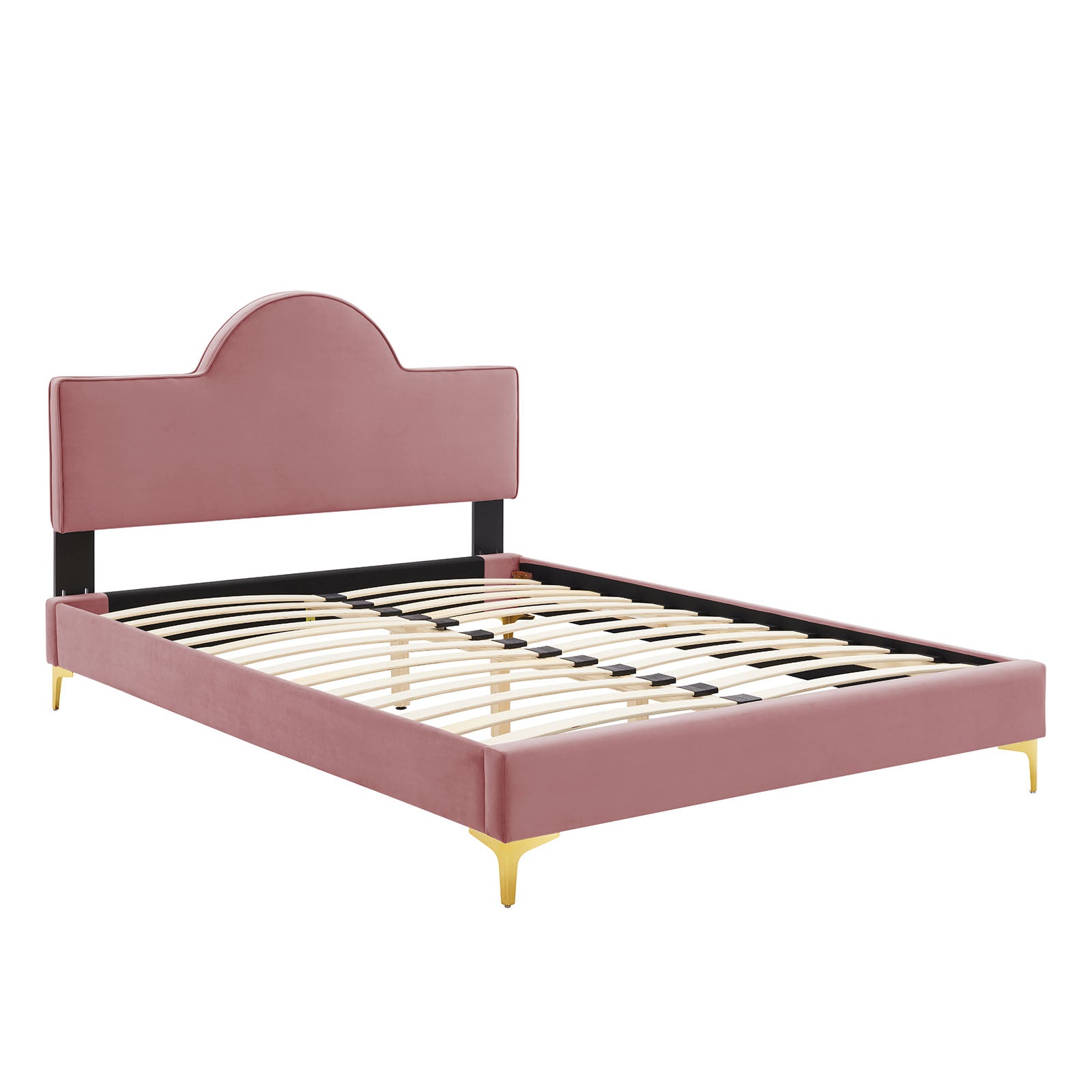 Sunny Performance Velvet Twin Bed By Modway | Beds | Modishstore-12