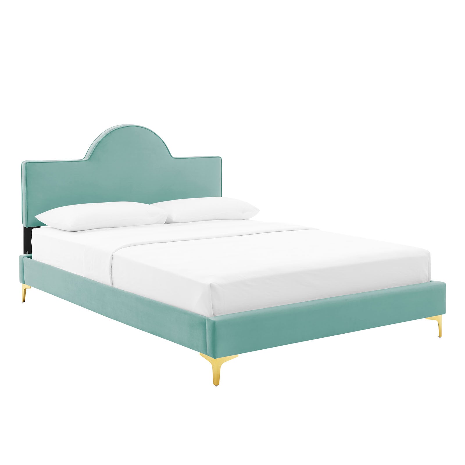 Sunny Performance Velvet Twin Bed By Modway | Beds | Modishstore-28