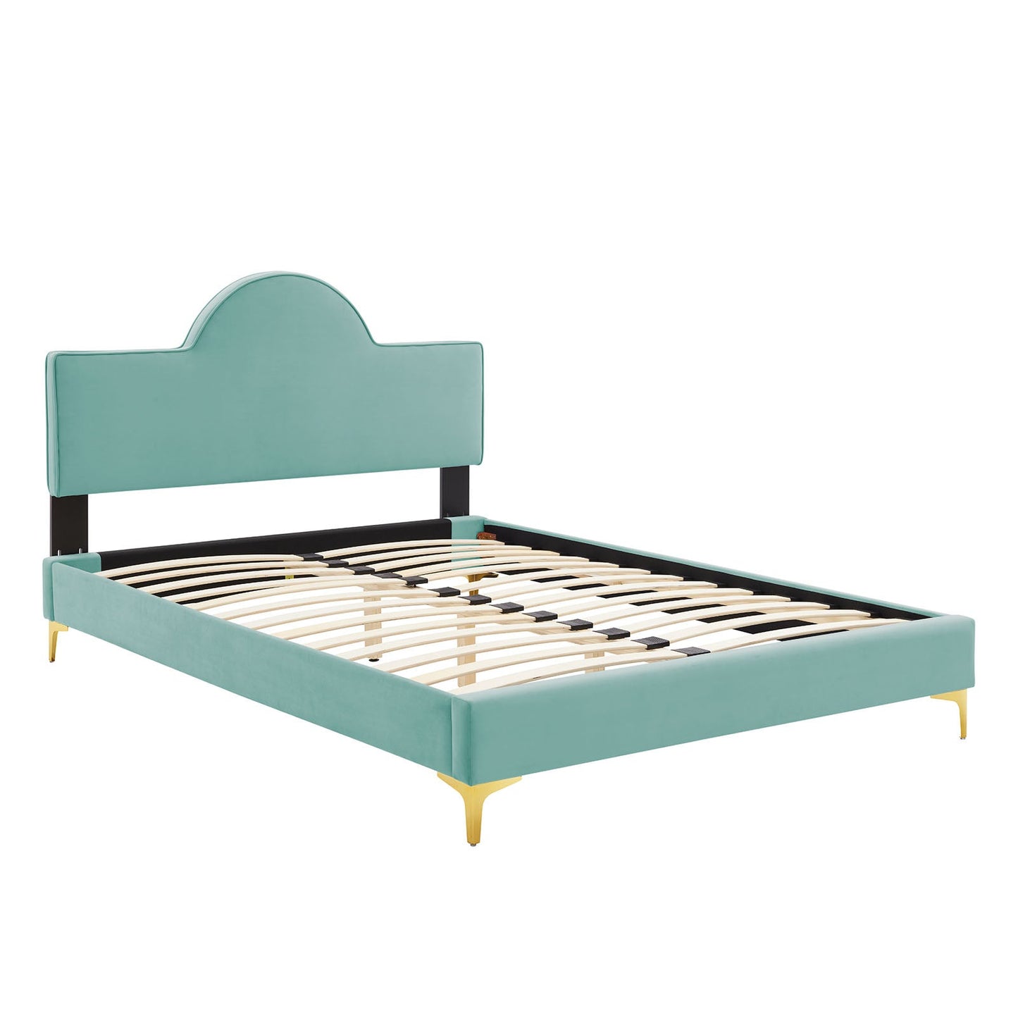 Sunny Performance Velvet Twin Bed By Modway | Beds | Modishstore-30