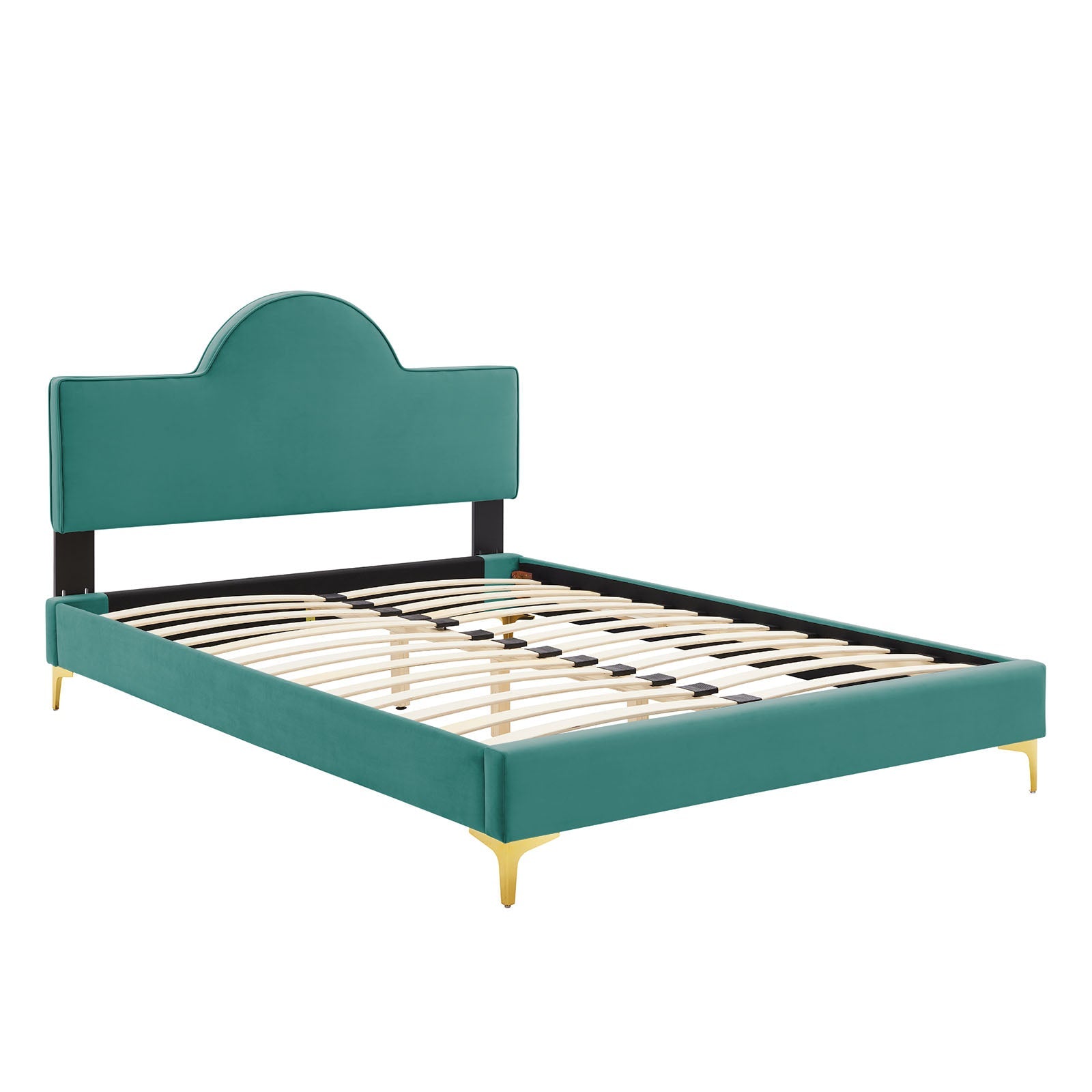 Sunny Performance Velvet Twin Bed By Modway | Beds | Modishstore-57