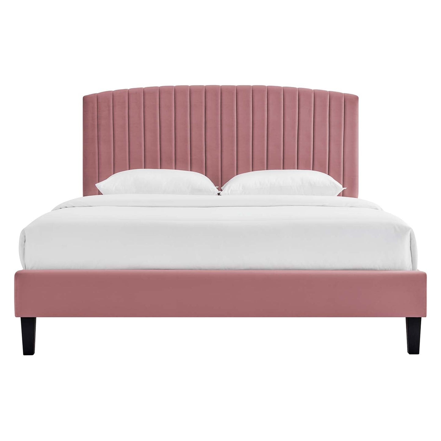 Alessi Performance Velvet Twin Platform Bed By Modway - MOD-7041-CHA | Beds |  Modishstore - 11