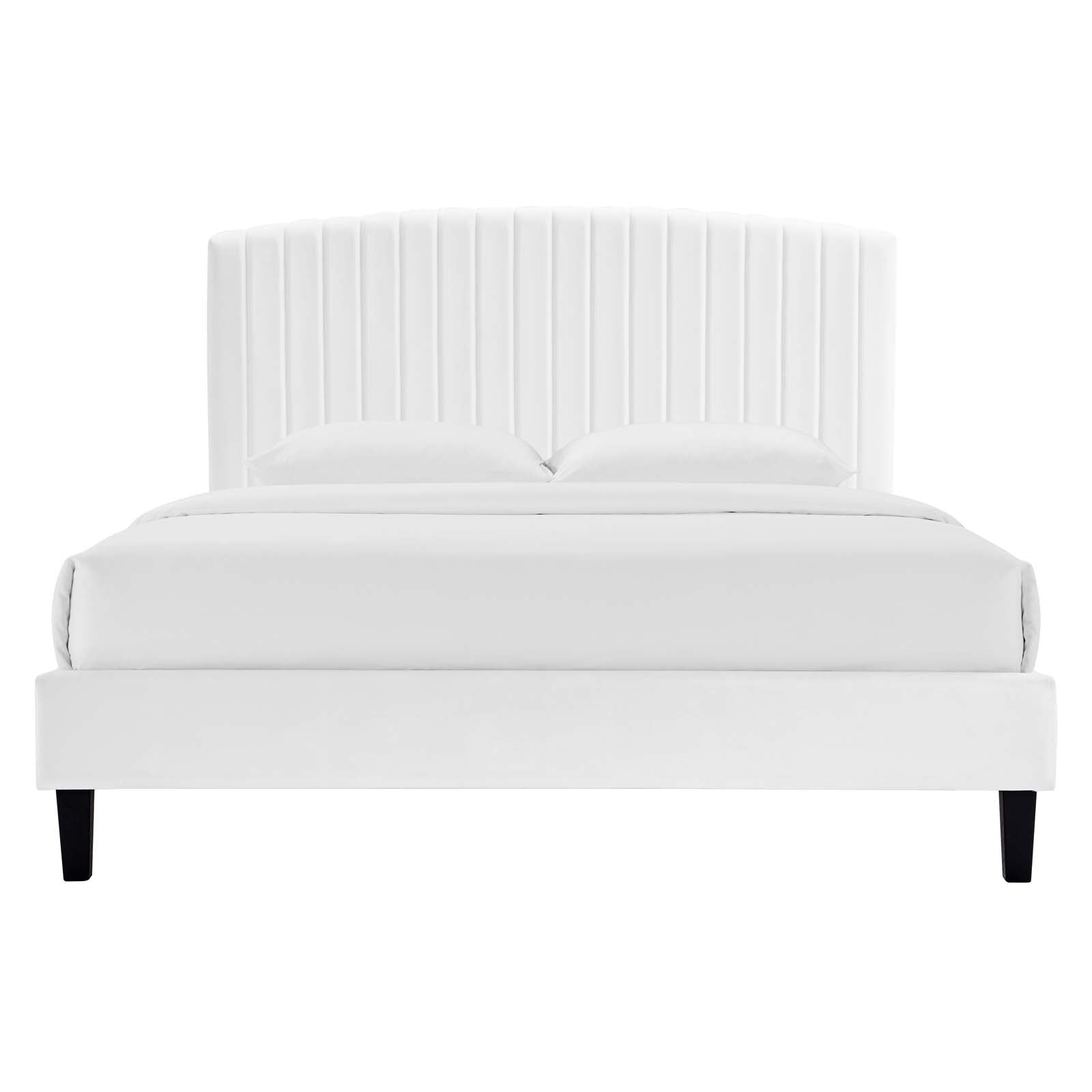 Alessi Performance Velvet Twin Platform Bed By Modway - MOD-7041-CHA | Beds |  Modishstore - 35