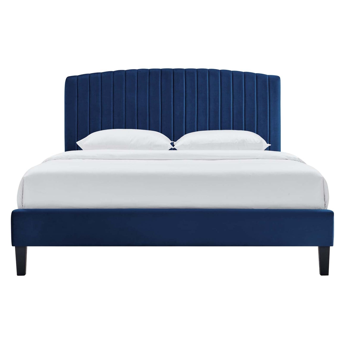 Alessi Performance Velvet King Platform Bed By Modway - MOD-7045-CHA | Beds |  Modishstore - 19